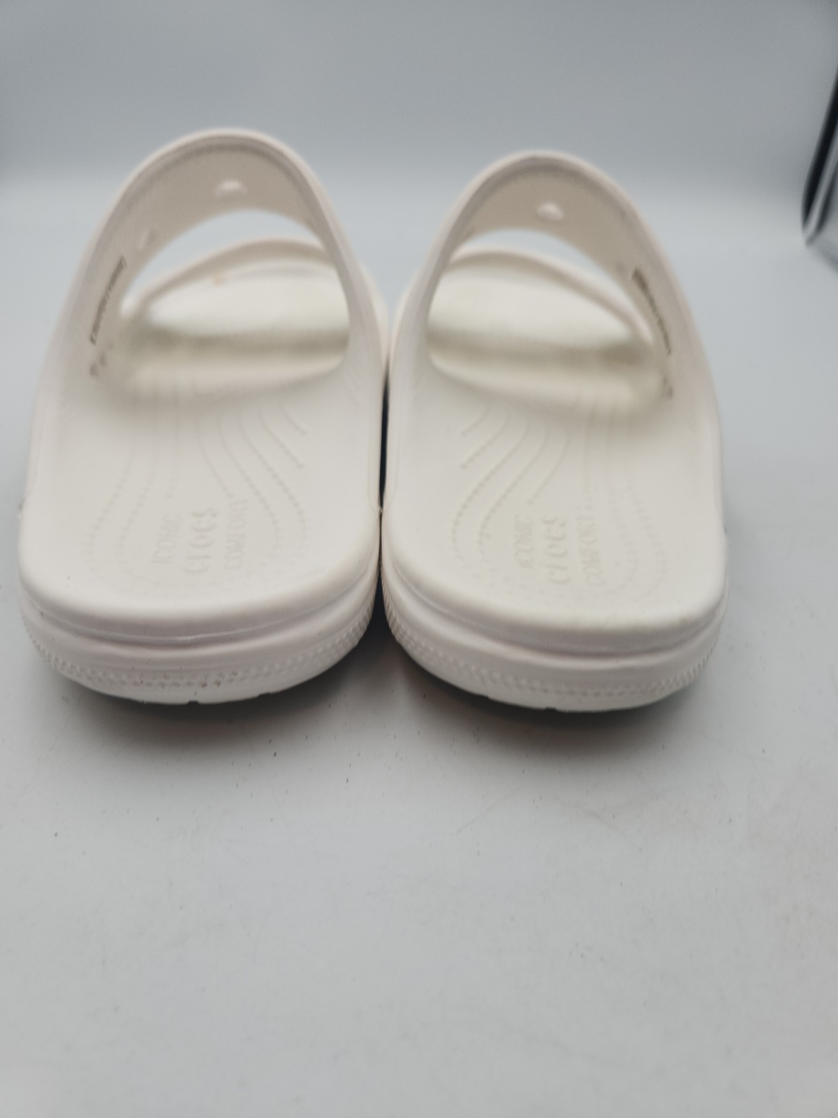 Crocs Baya Two-Strap Slide Sandals White 207627-100 Womens Size 8 Mens Size 6