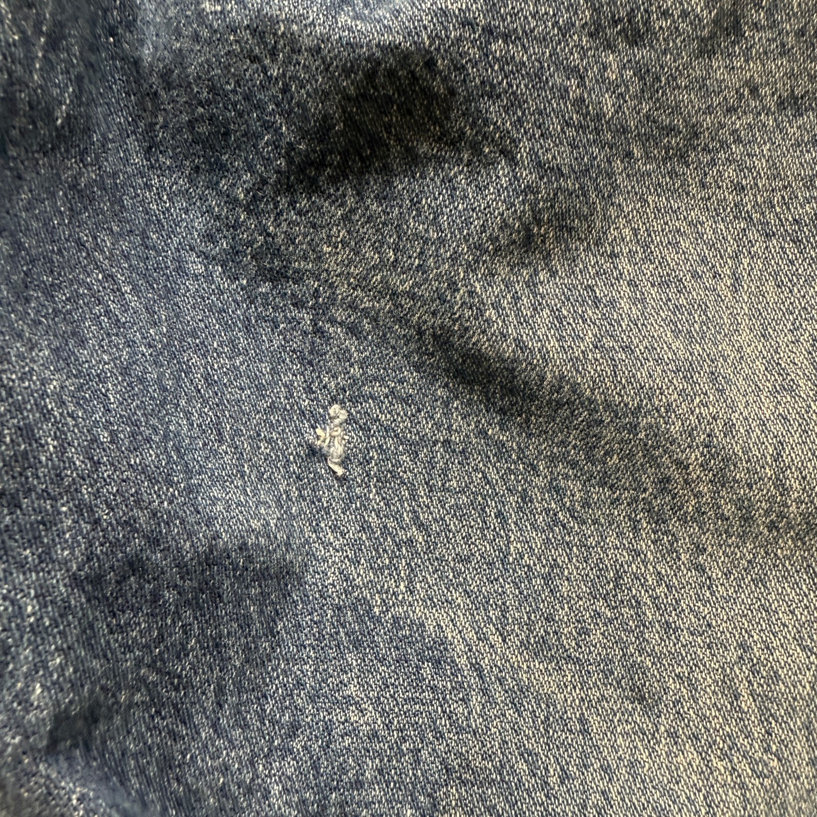 Wrangler Jeans Mens 38×30 Blue Straight Western Faded Whiskers 47MWZ *READ*