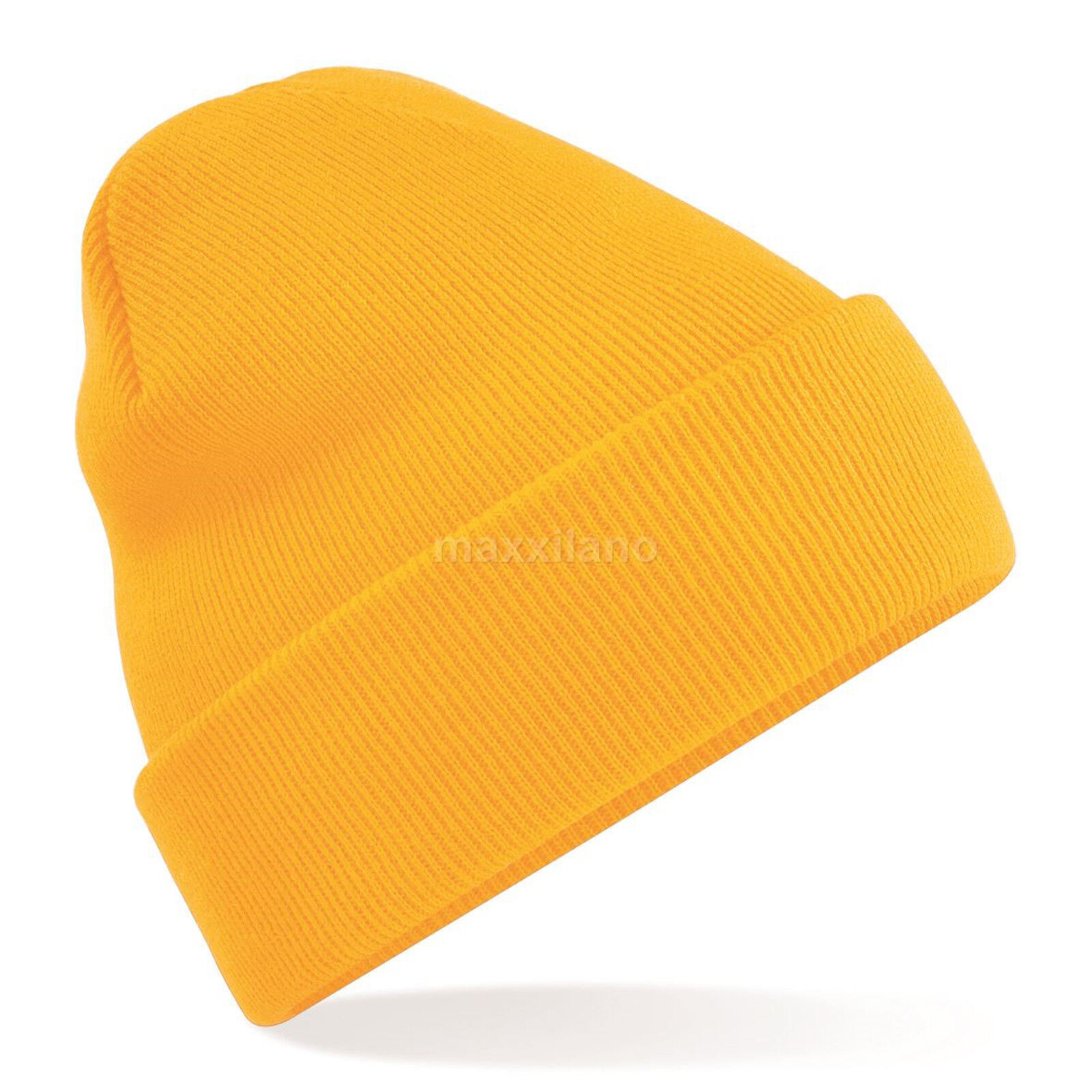 Men Hat Ribbed Solid Plain Knit Ski Cap Warm Beanie Skull Winter Cuff Hats US