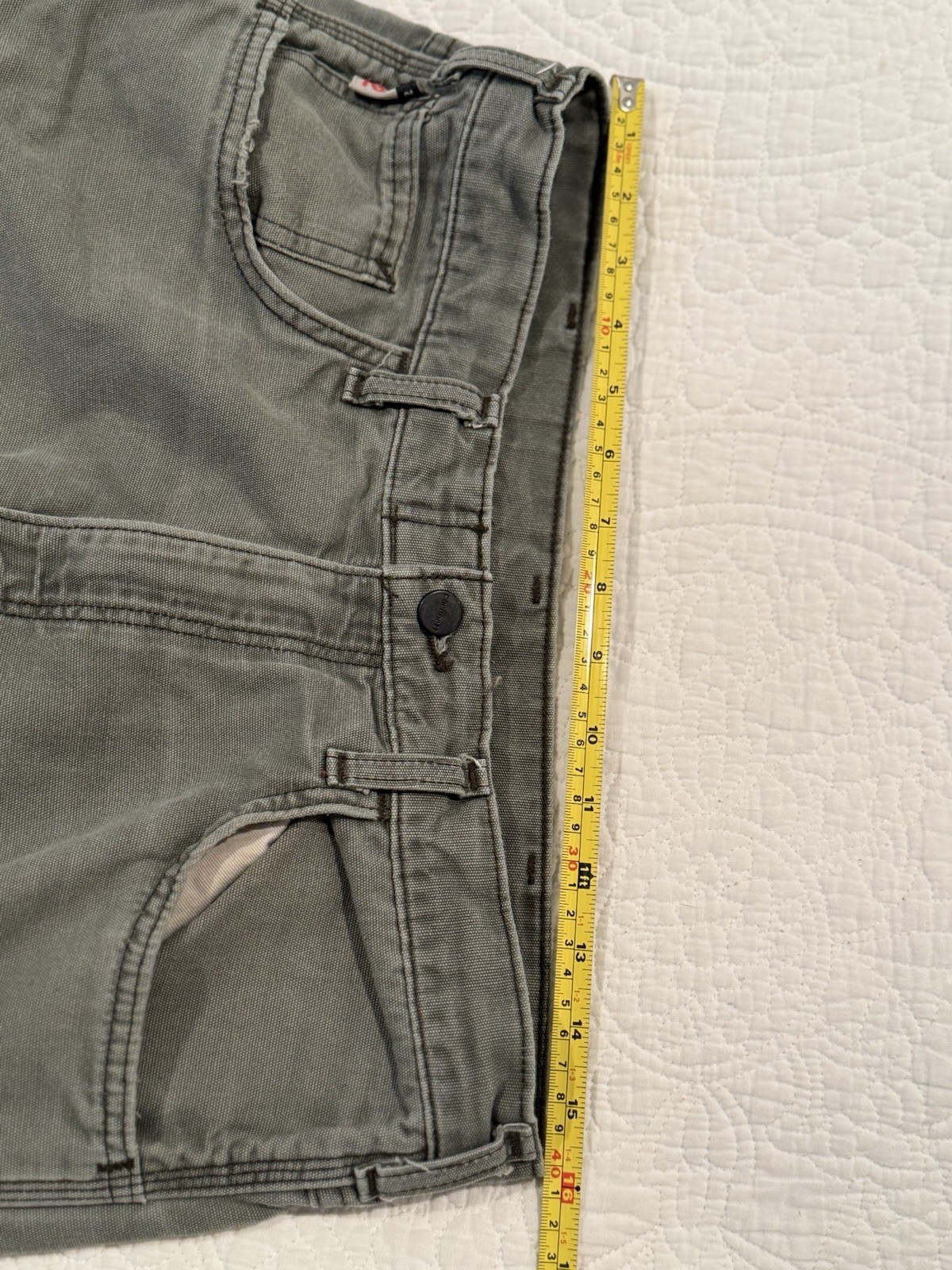 Carhartt FR Pants Mens 33×34 Green FRB159 MOS Fire Resistant Vintage Mexico