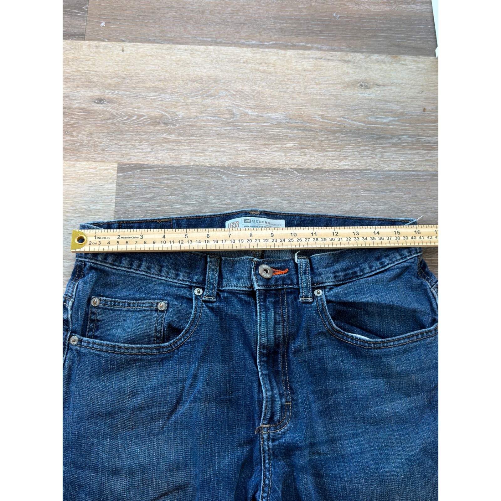 Lee Modern Series Mens Relaxed Fit Bootcut Jeans Blue Denim 32×34 L653