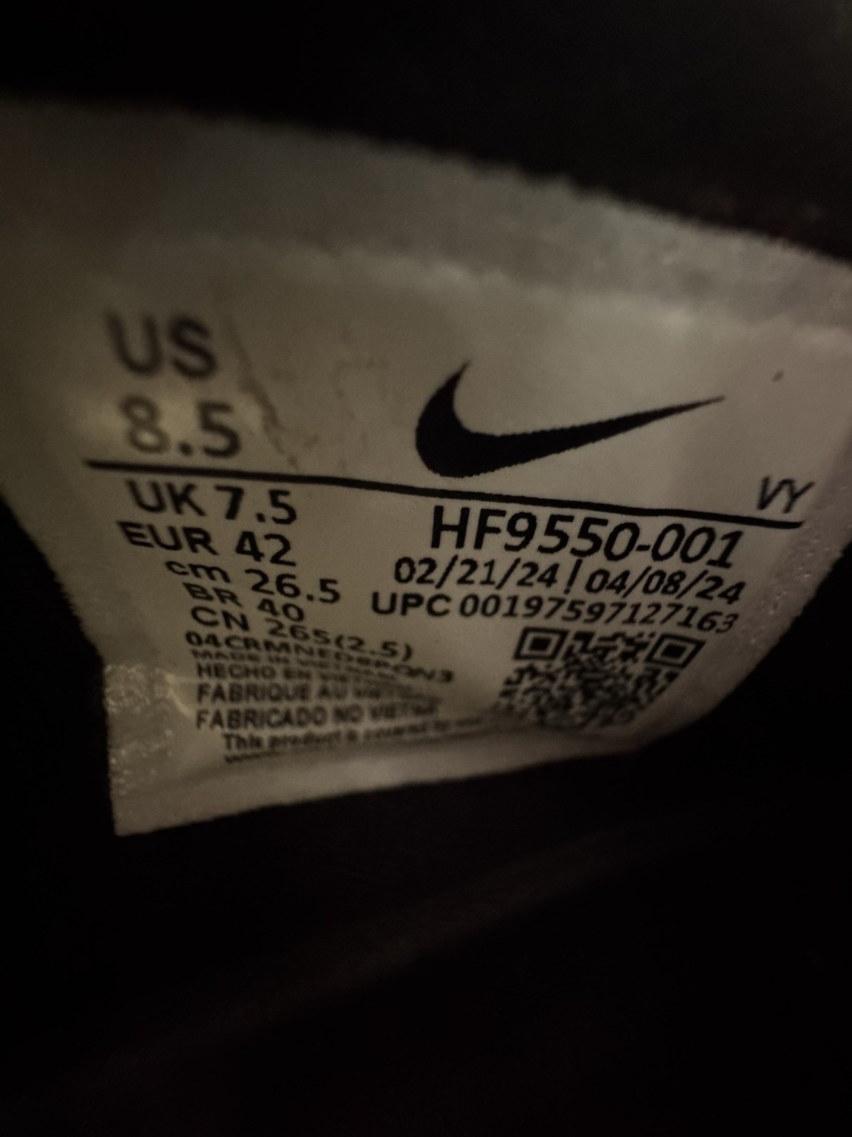 Nike Kobe 8 Protro “Lakers Away” Black/Univ Gold/White/Ct Purple HF9550-001