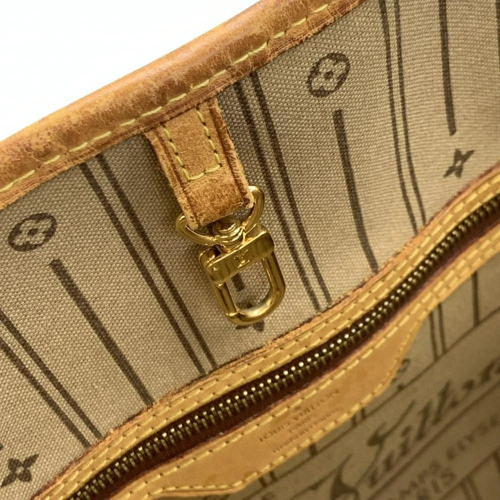 Louis Vuitton Neverfull MM Monogram Canvas Brown Shoulder Tote Bag M40156