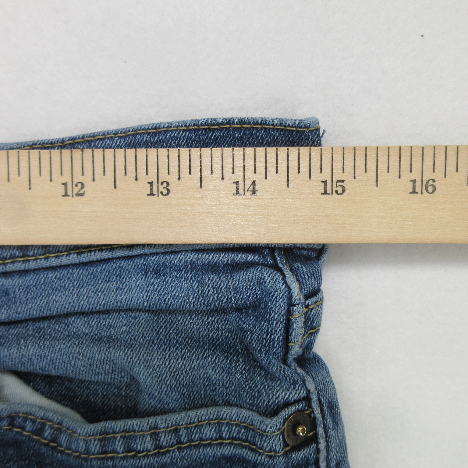 Hollister Men Jeans 29×32 Slim Straight Epic Flex Medium Wash Blue Stretch