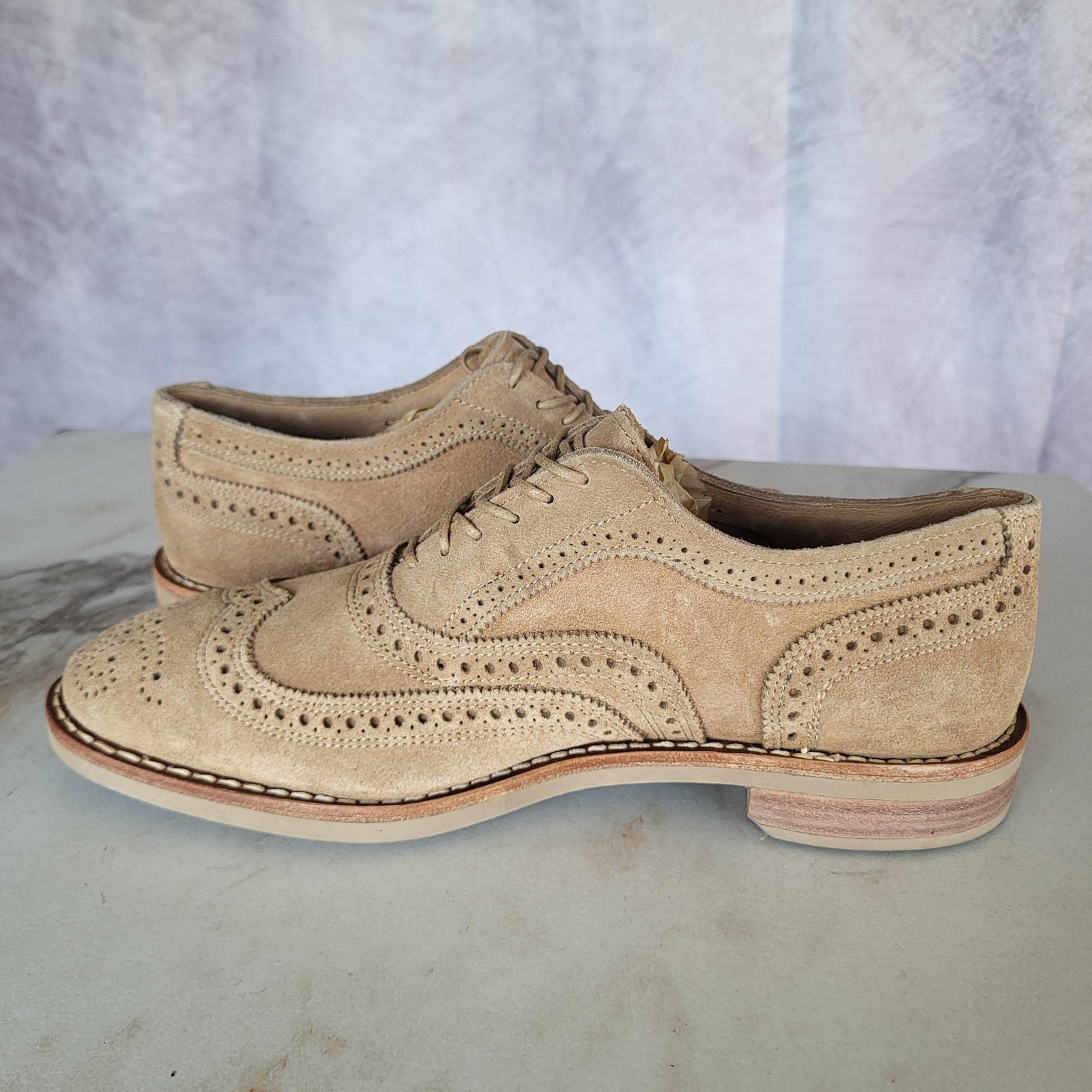 Allen Edmonds Neumok Suede Wingtip Featherwelt Oxfords Men’s Size 9 E