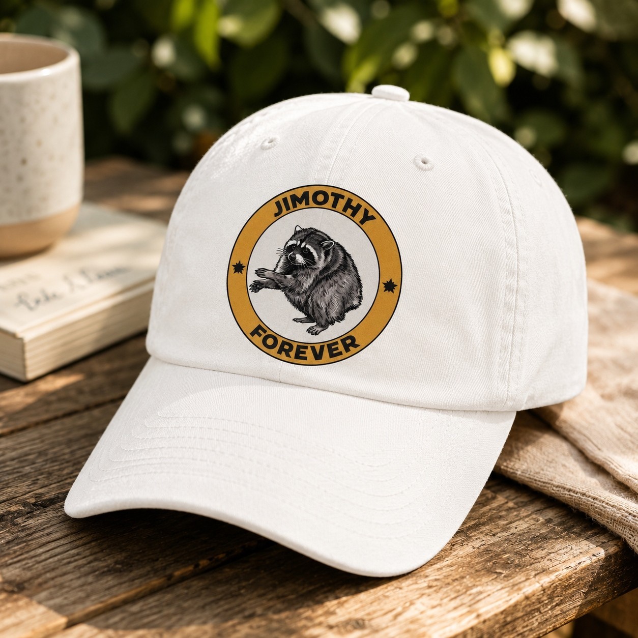 Jimothy Seattle Raccoon Print Classic Dad Hat, Seattle Raccoon Meme Gift Cap