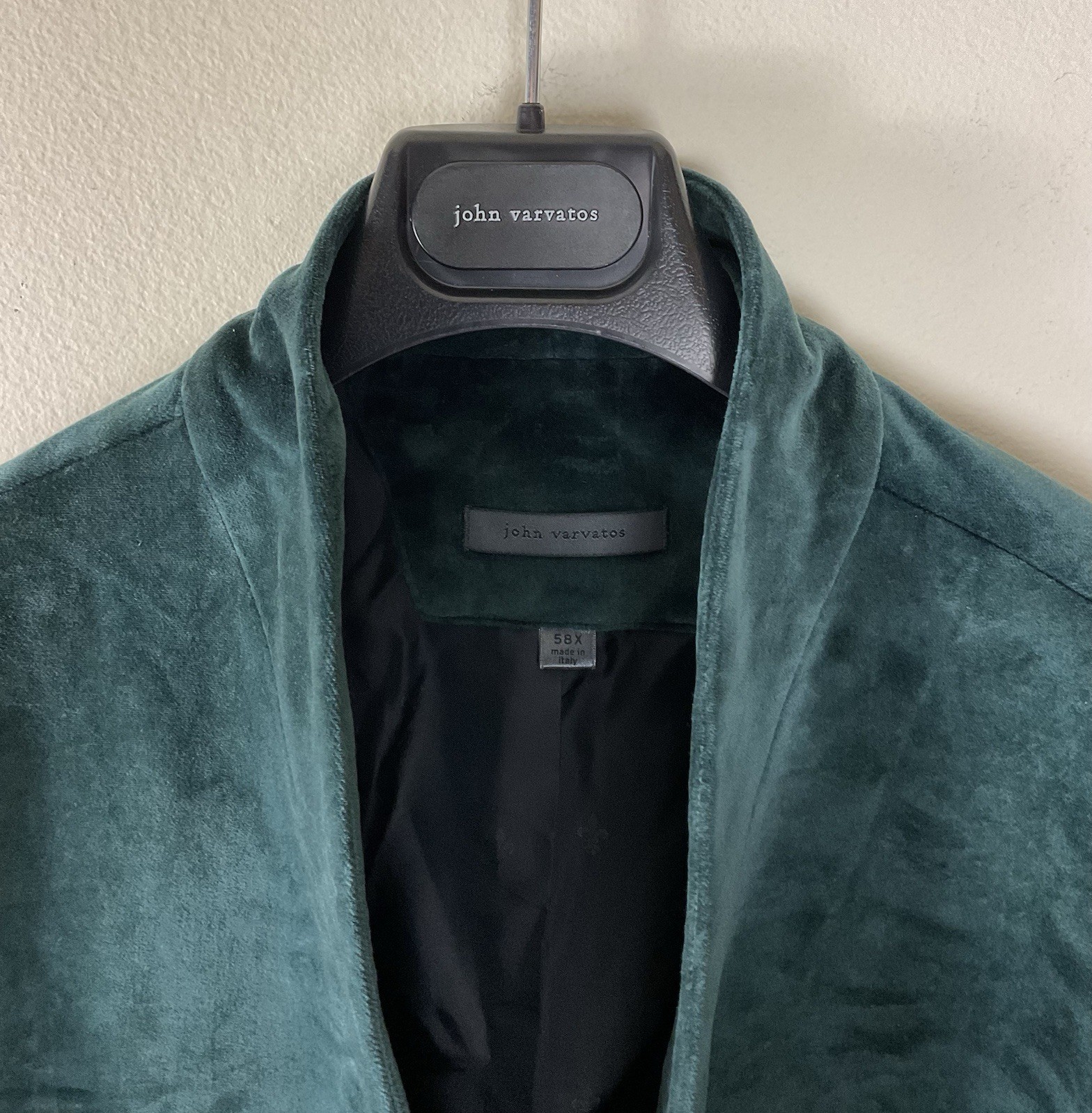 $1298 Brand New John Varvatos Collection Luna Velvet Blazer Jacket EU58X US48X