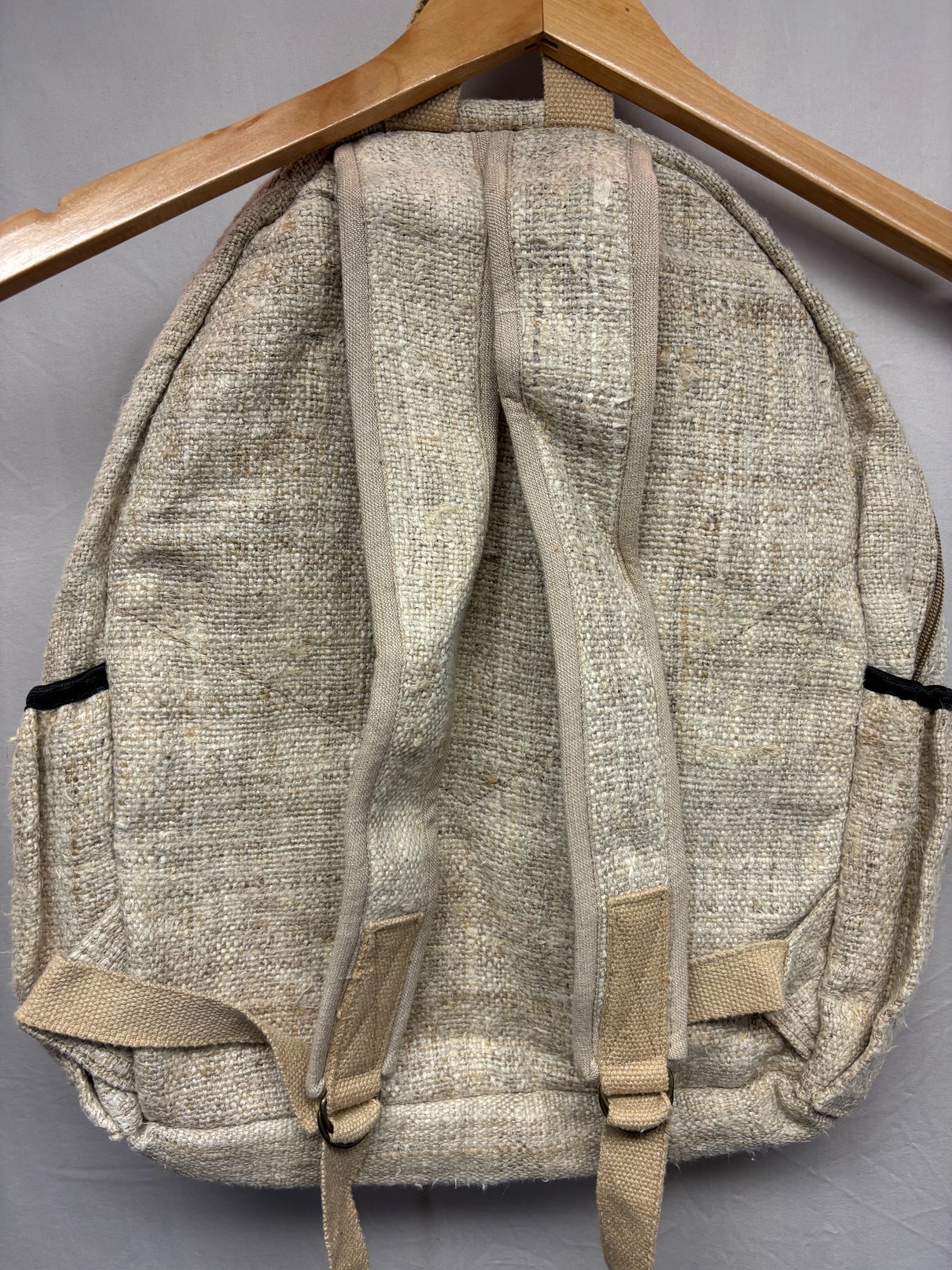 HEMP Backpack Eco-Friendly ReThink Himalayan Beige Rucksack Casual NWOT Hippie