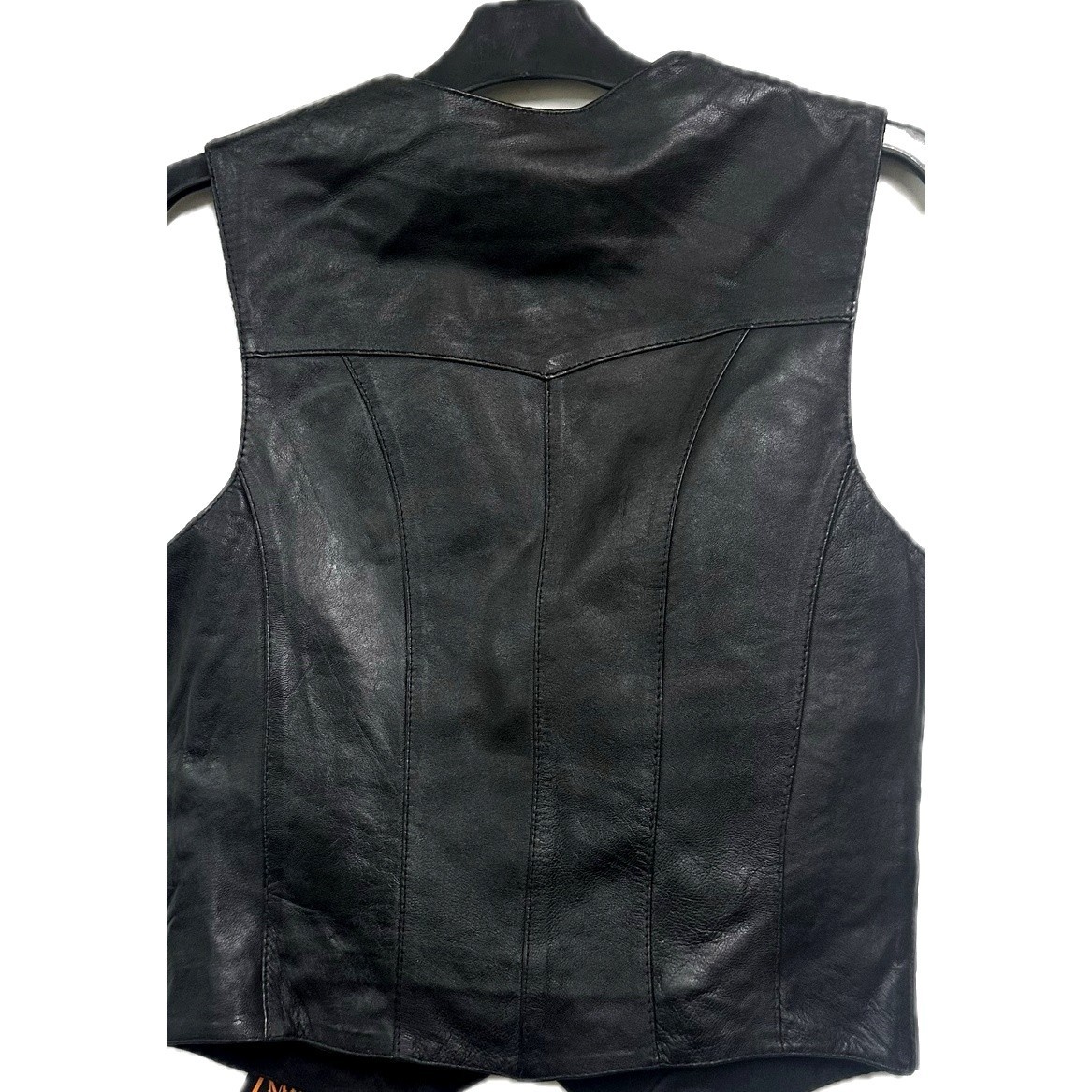 Women Genuine Soft Leather Snaps Closure Nice Fitted Vest Handcrafted
