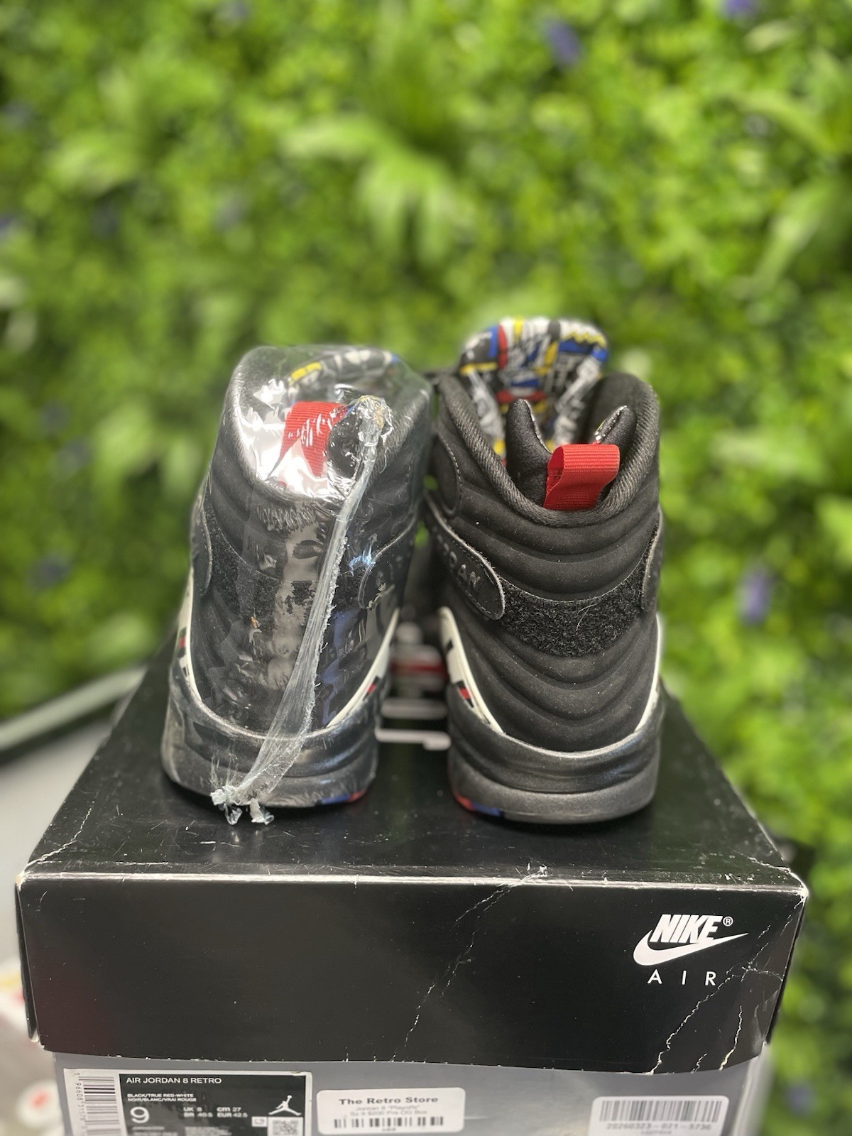 Air Jordan 8 Retro “PLAYOFFS” 2023 – Size 9 – 305381 062 Black Red White