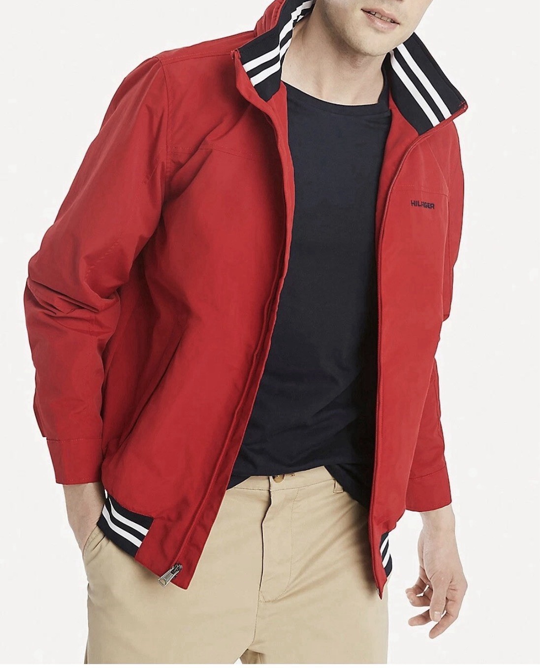 Tommy Hilfiger Men’s Red Lightweight Waterproof The Regatta XL Mint Cond