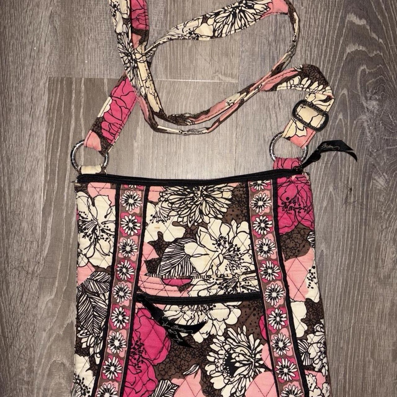 Vera Bradley Mocha Rouge Crossbody Bag