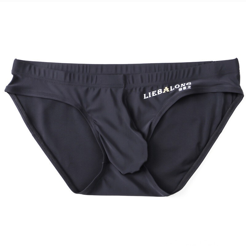Mens Ice Silk Briefs Sexy Low Waist Bikini Panties Pouch Breathable Underwear US