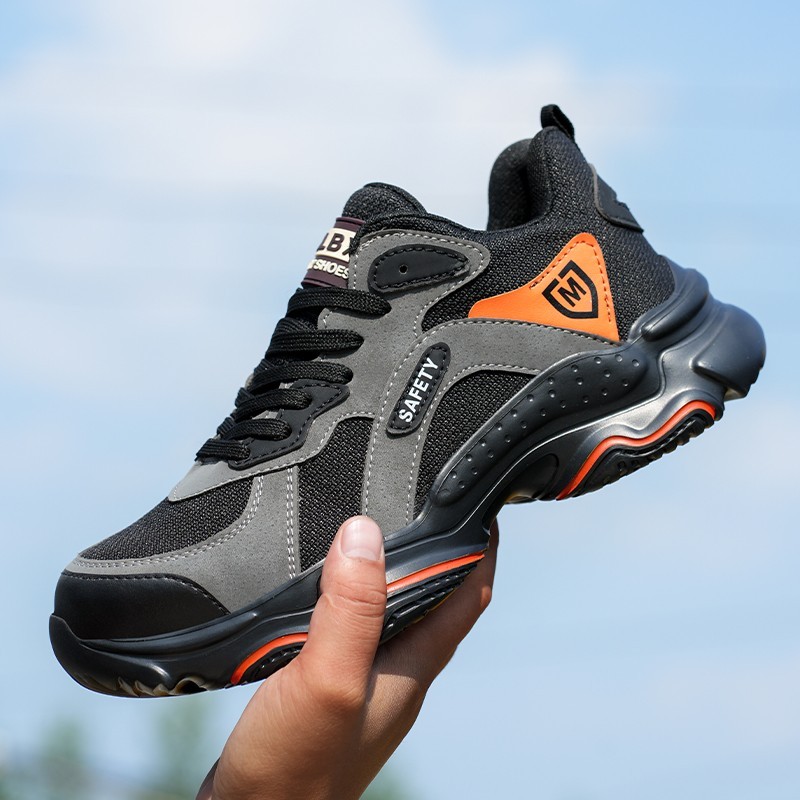Work Boots Indestructible Safety Shoes Men Composite Toe Shoes Work Sneakers