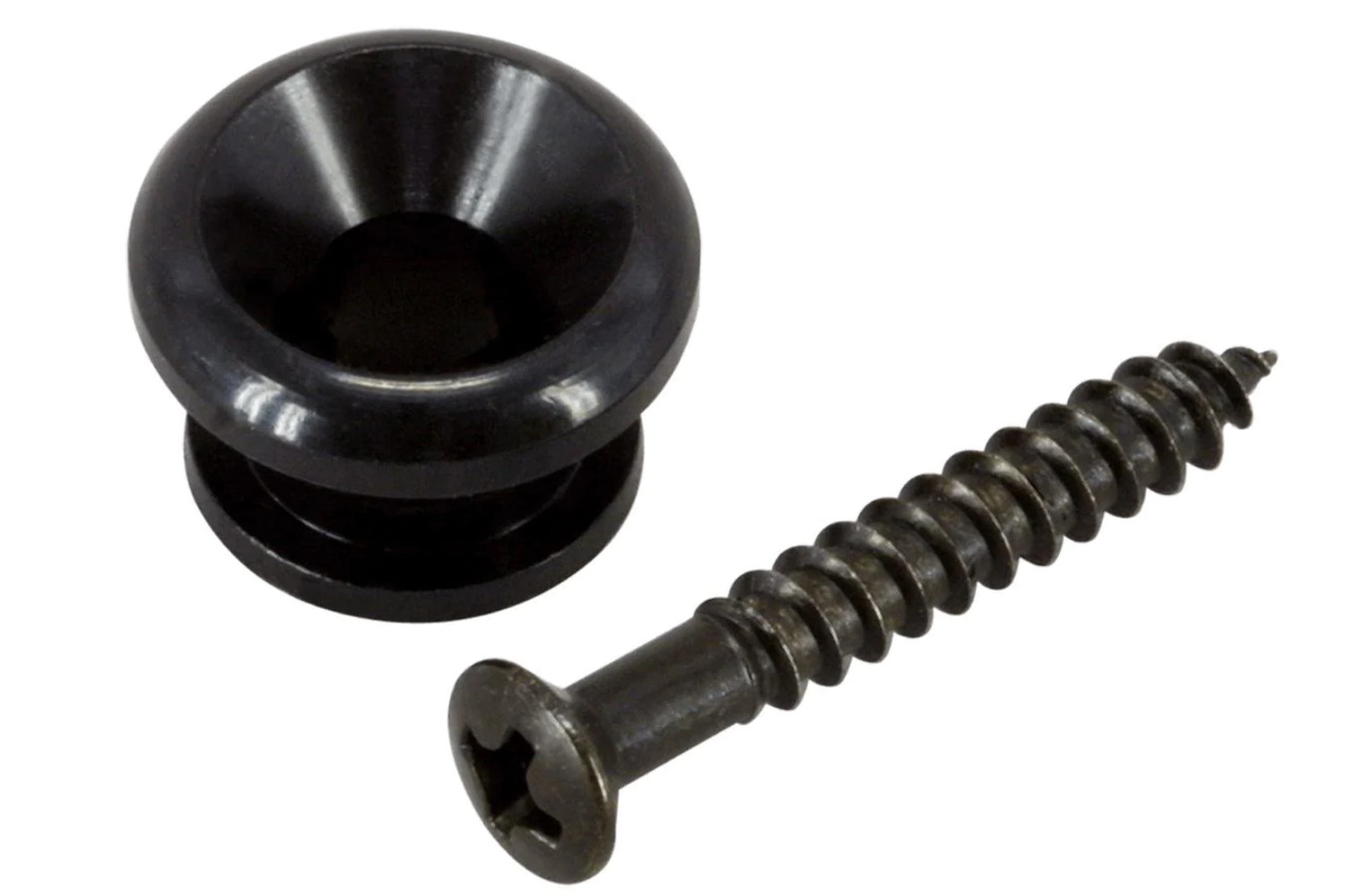 Folkcraft® Strap Button, Black Finish, Pack Of Two