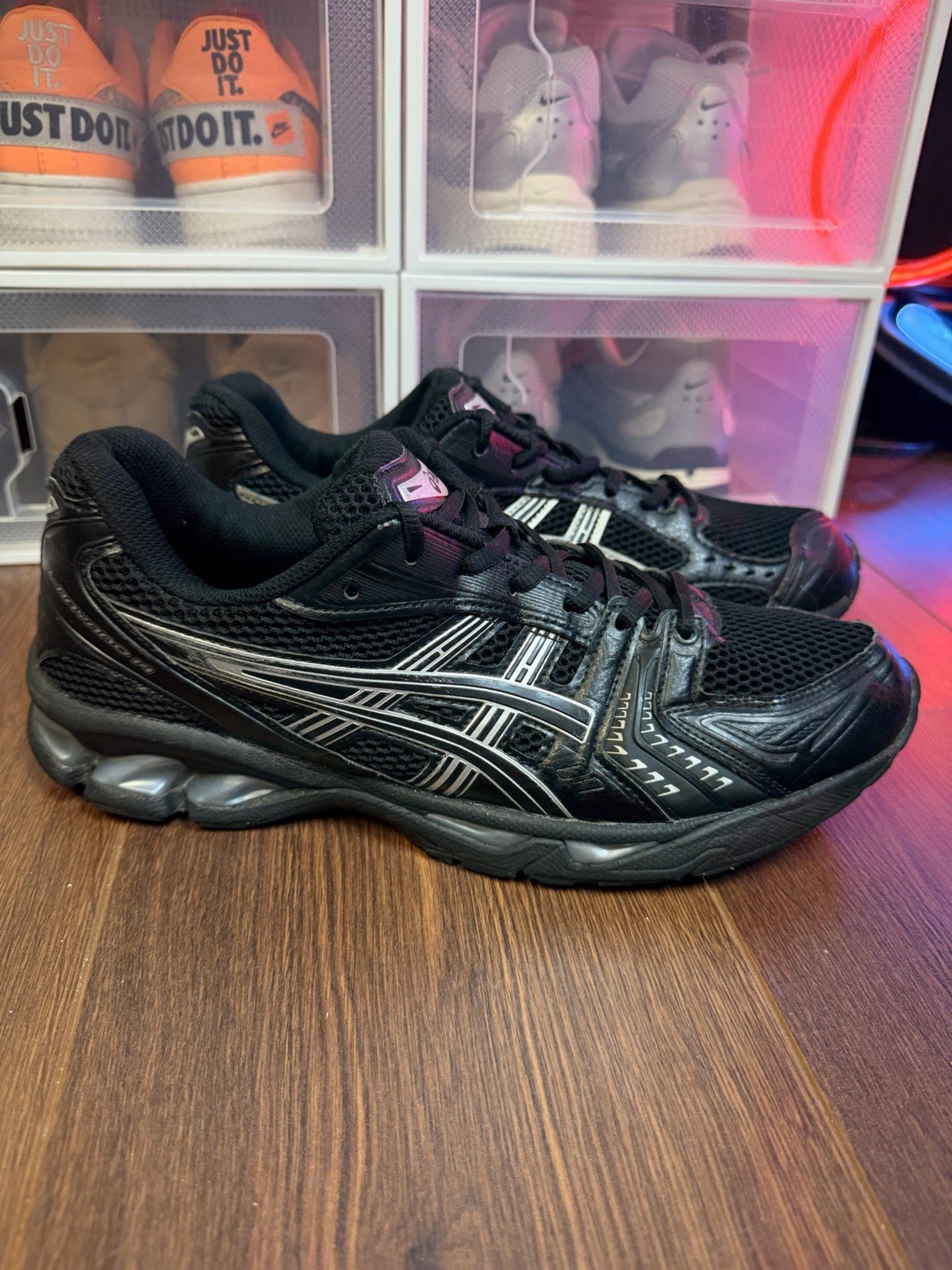 ASICS GEL-KAYANO 14 sneaker shoes color Black/Pure Silver