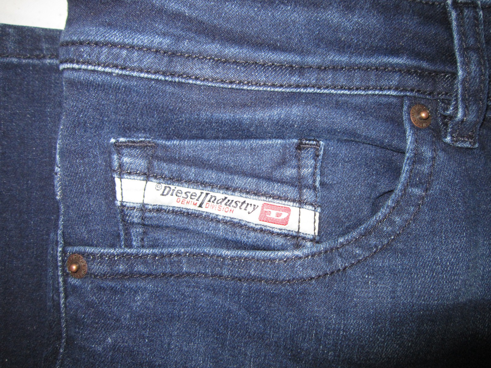 DIESEL THOMMER-R Denim Jeans Slim RE067 Blue Sz 34 x 32 $195