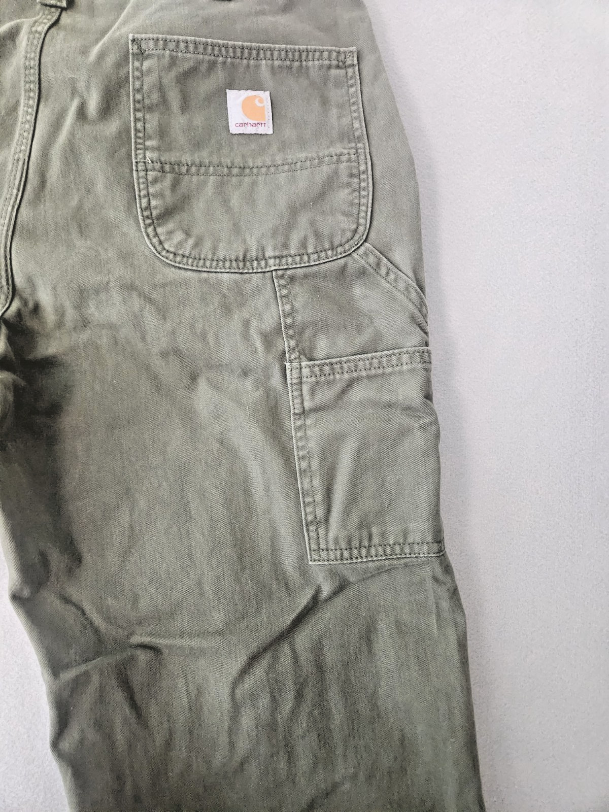 Carhartt B324 ARG Carpenter Relaxed Fit Work Pants Olive Men’s 38X32