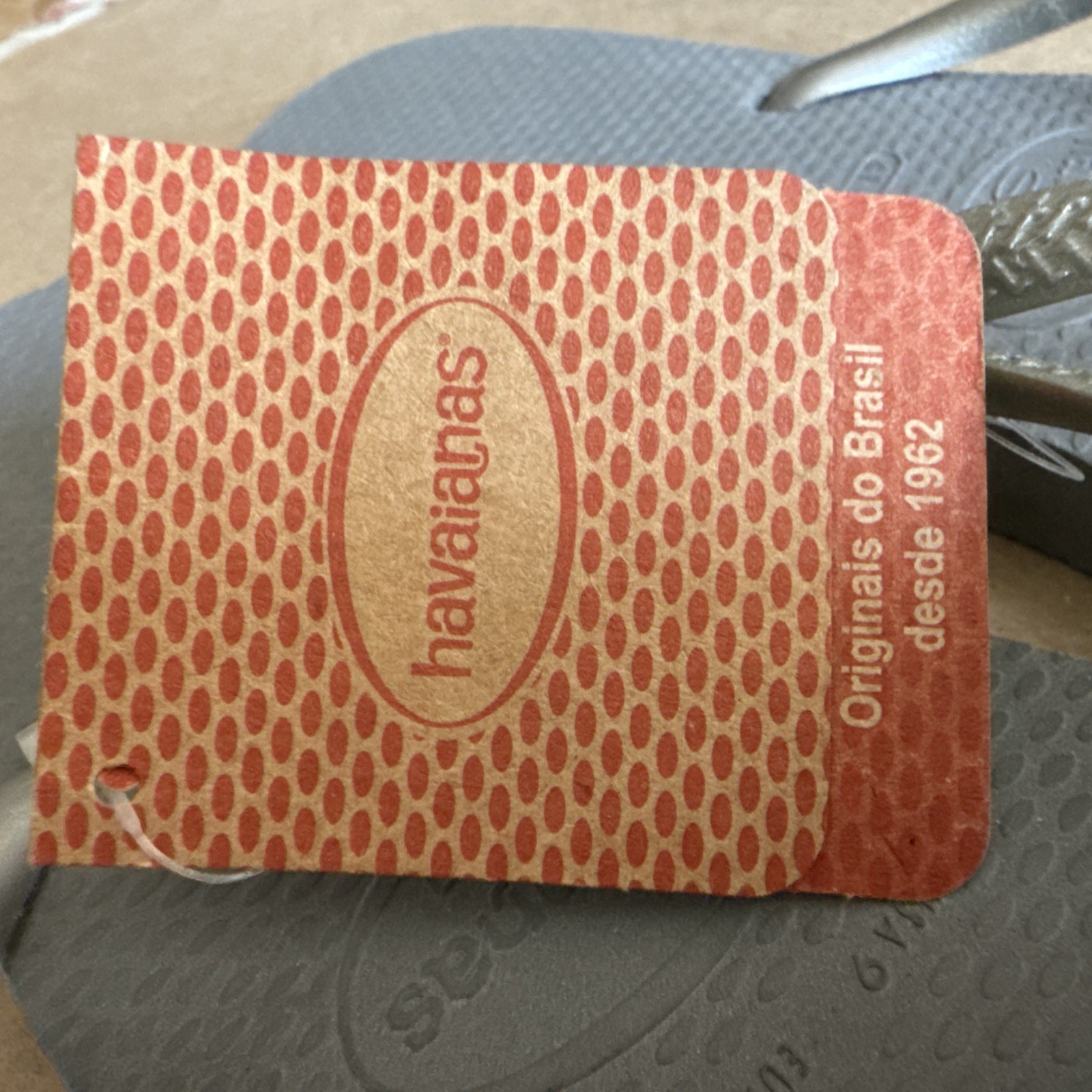 Havaianas Slim Grey Silver Flip Flops EU 41/42 – New