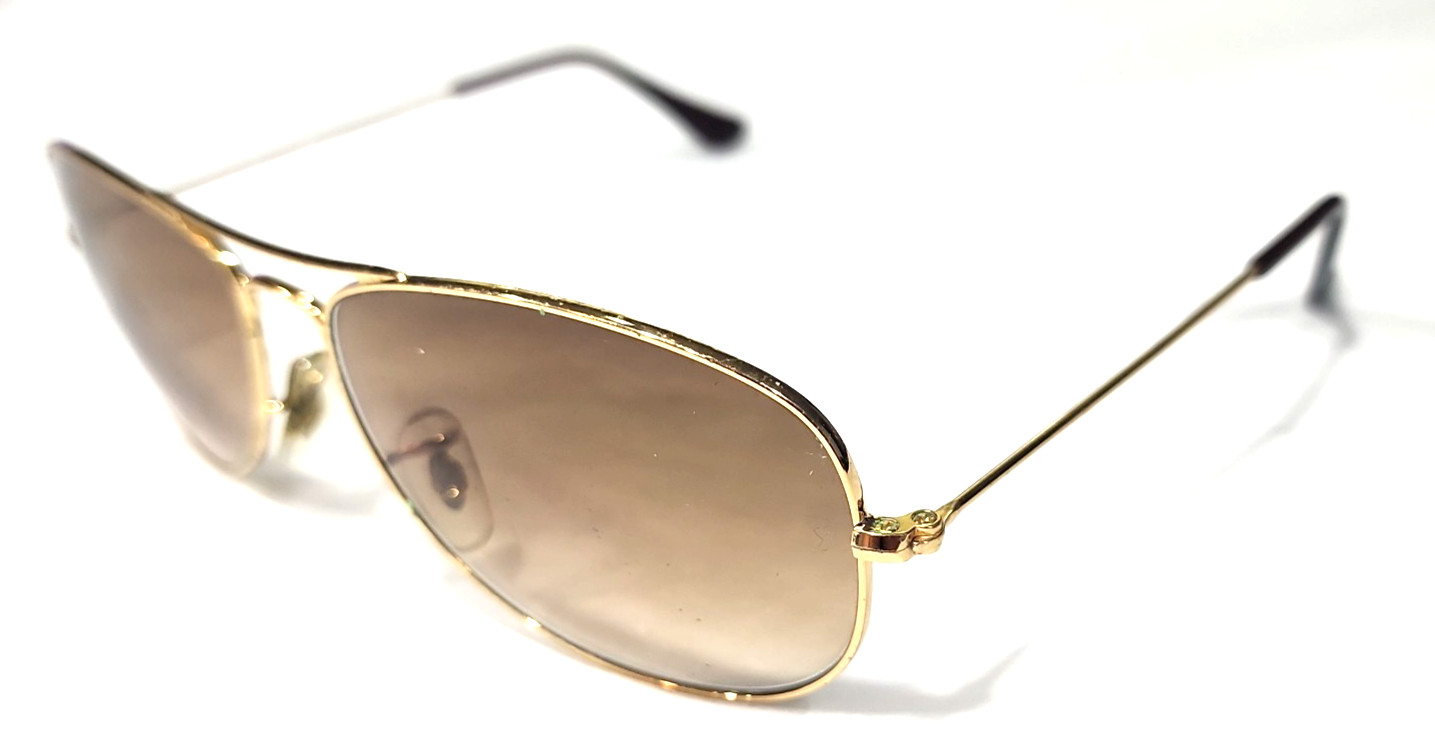 Ray Ban RB3362 Cockpit 001/51 Gold Metal Brown Gradient Sunglasses 59-14 135