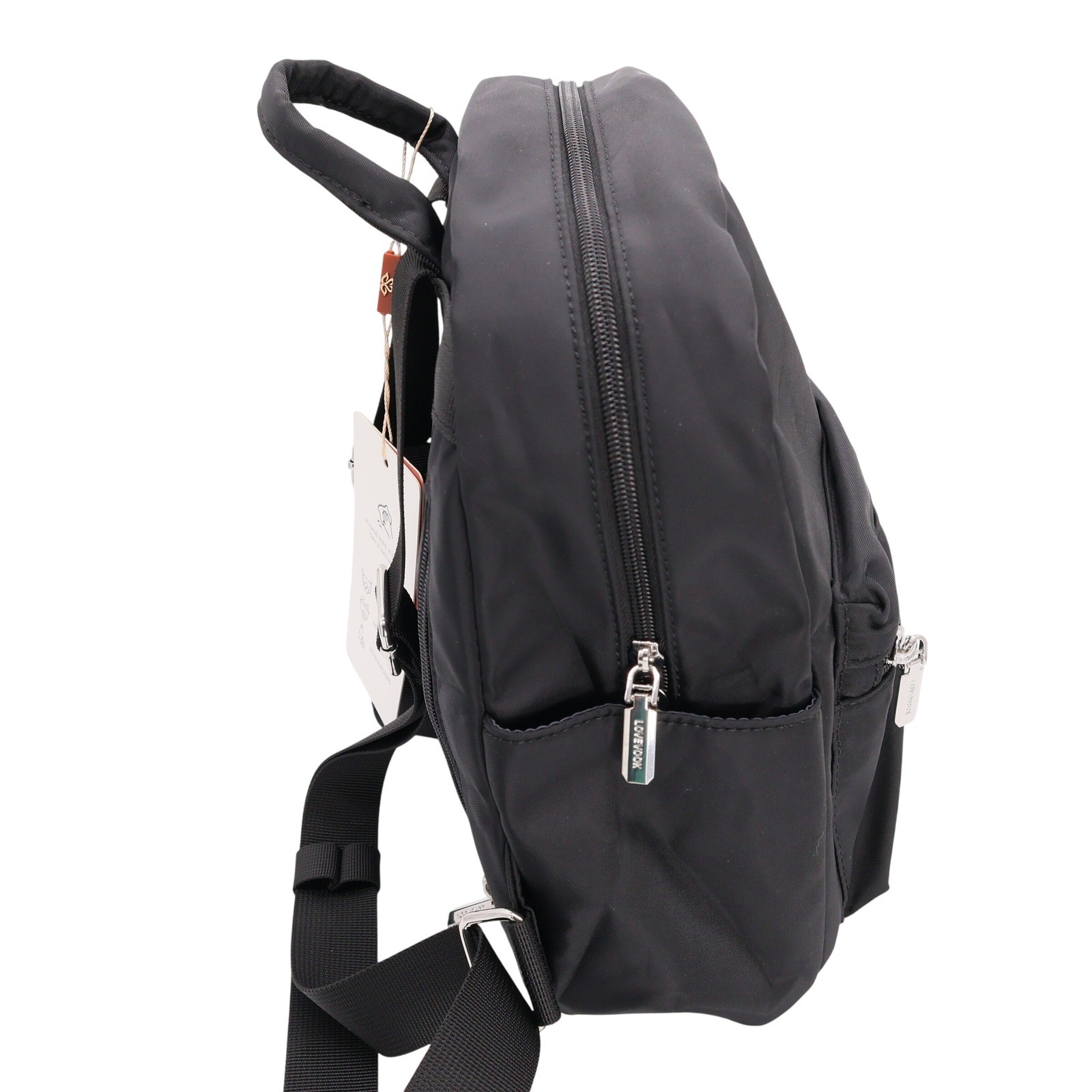 Lovevook Mini Backpack Black Nylon Anti-Theft Small Rucksack VYWB1925LK01M NEW