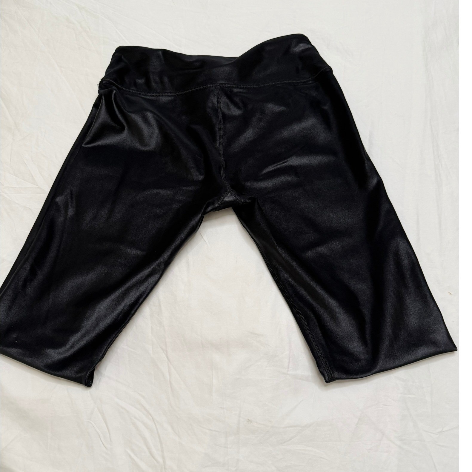 Noli Yoga Liquid Leggings Women Size S Black Excellent High Shine Wet Look Shiny
