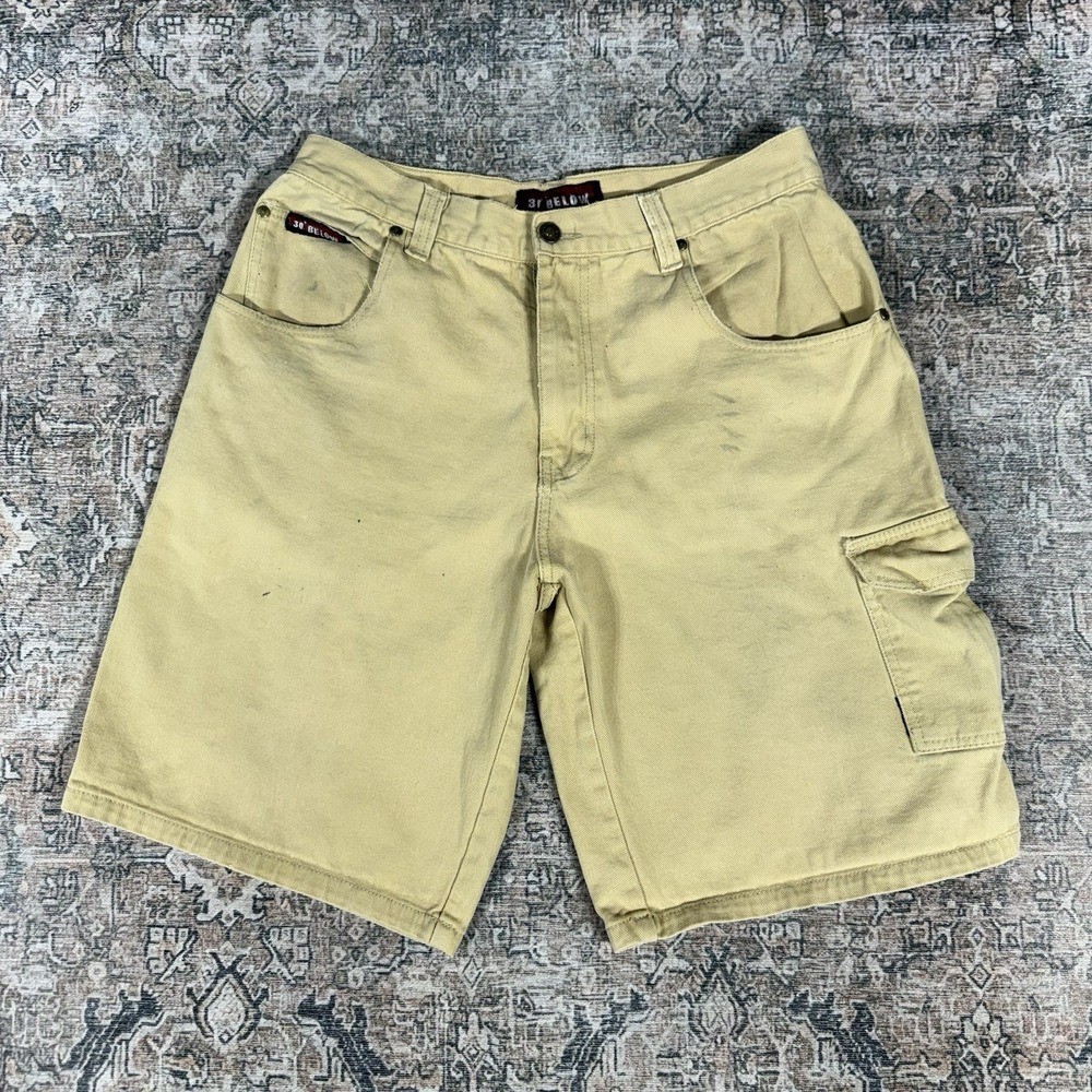 2000s Y2K 30 Below Baggy Carpenters Tan Shorts Size 36