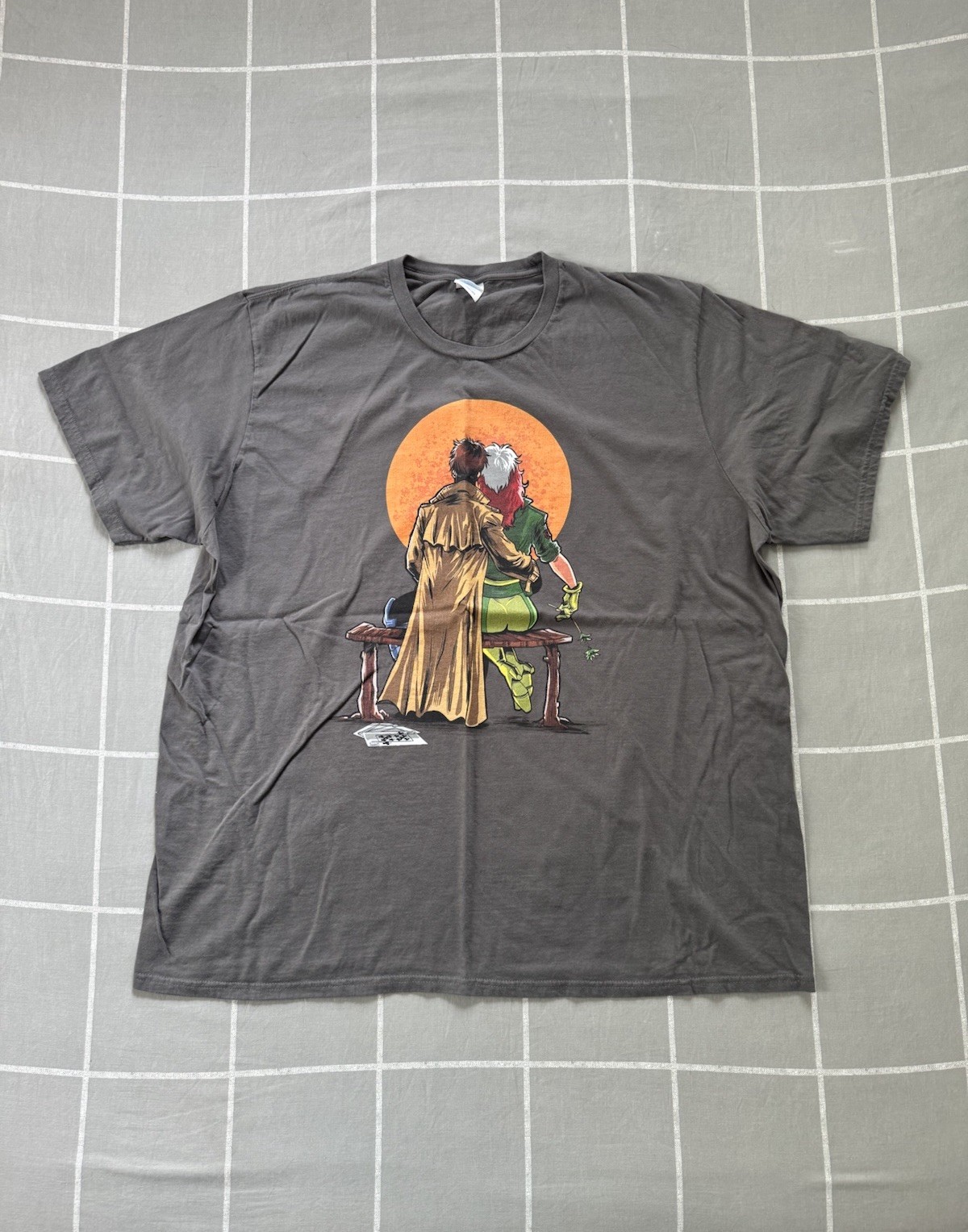 Marvel X-Men Gambit & Rogue Men’s Graphic Tee Size 3XL Vintage 90s Comics Style