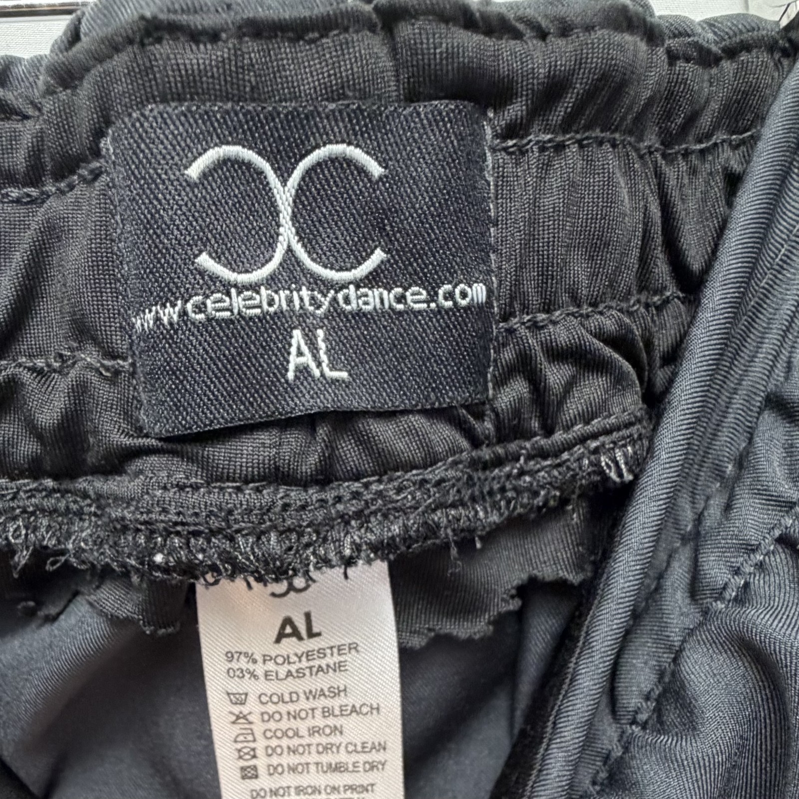 Celebrity Dance Competition Shorts Size Adult Large Black