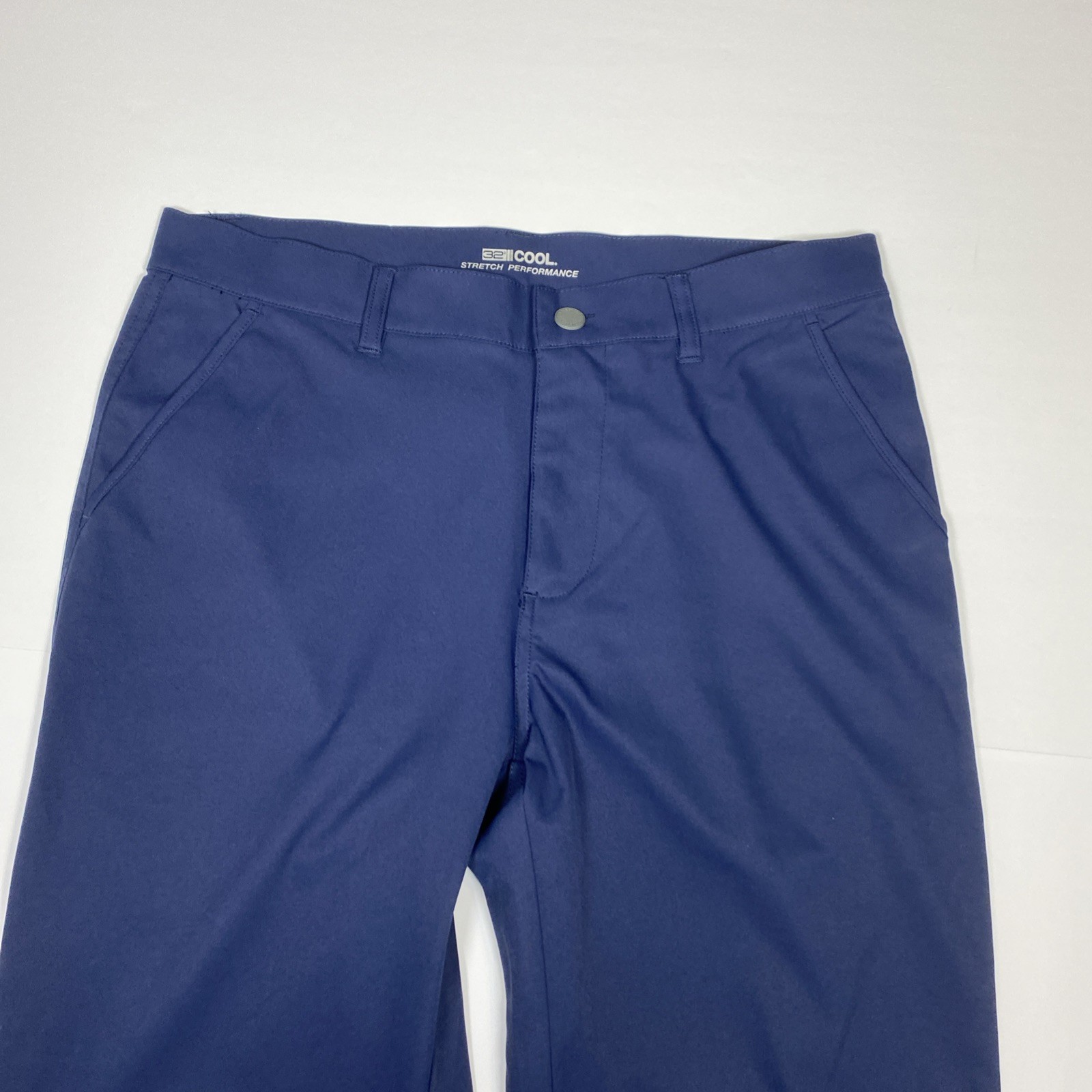 32 Degrees Cool Men’s 32X29 Stretch Performance Pants Navy Blue Tech Work Golf