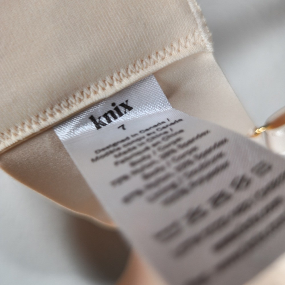 Knix Seamless Comfort Bra Beige Size 7 Wireless Full Coverage Smooth Feel 34/36
