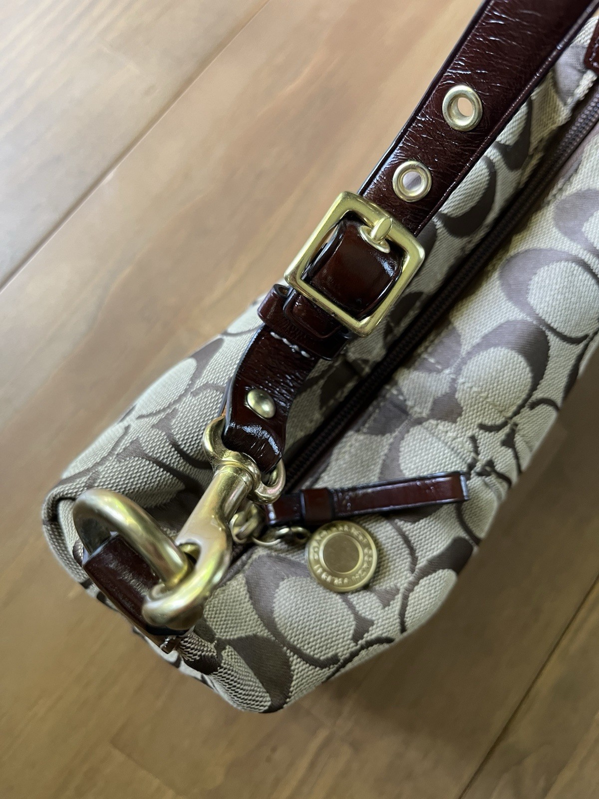 2009 Vintage Coach Signature Small Shoulder Bag