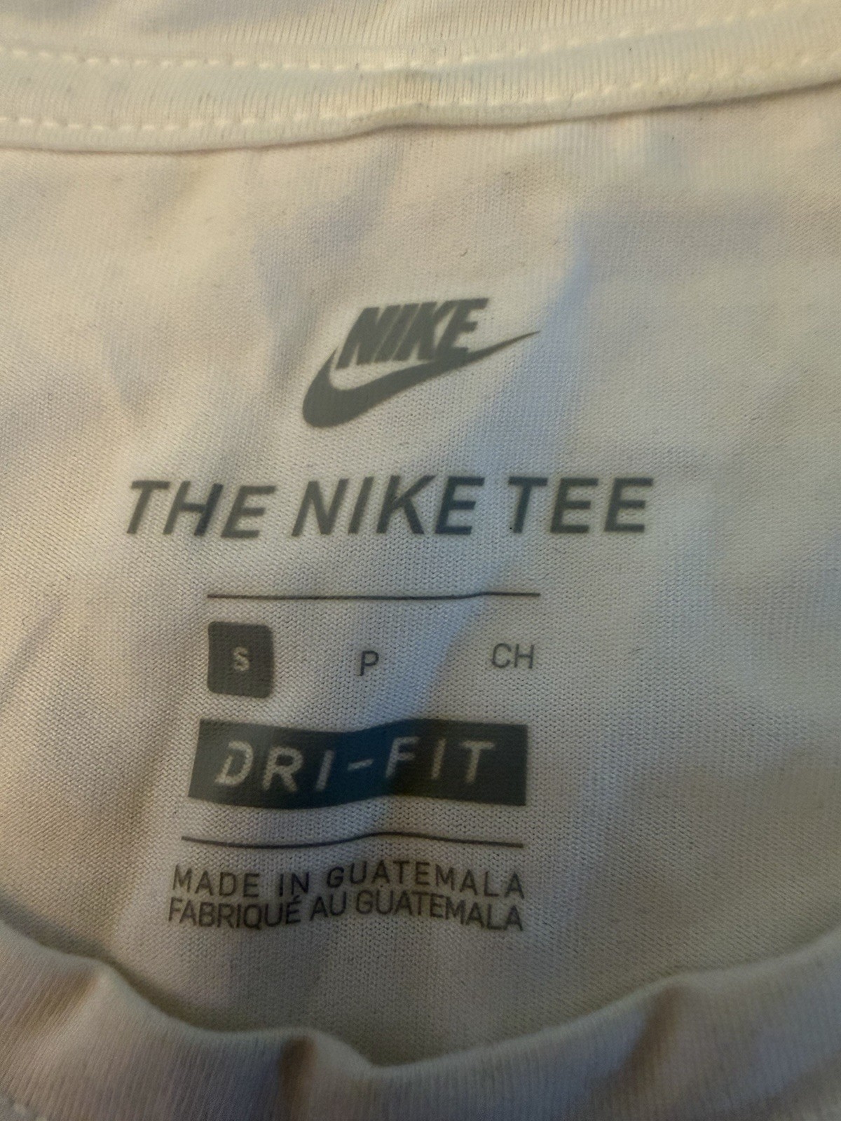 Nike Nike Tee Dri-FIT White Long Sleeve Crew Neck Graphic T-Shirt Men’s S