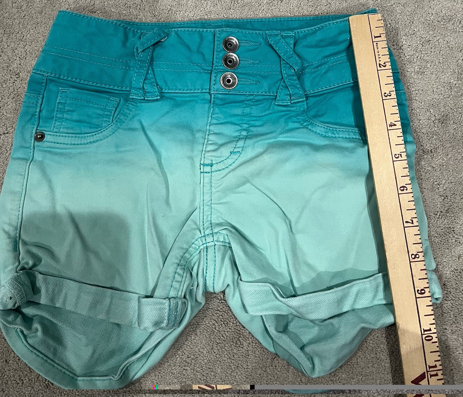 Youth kids Jean cut off shorts 7-8 multiple colors lot of four