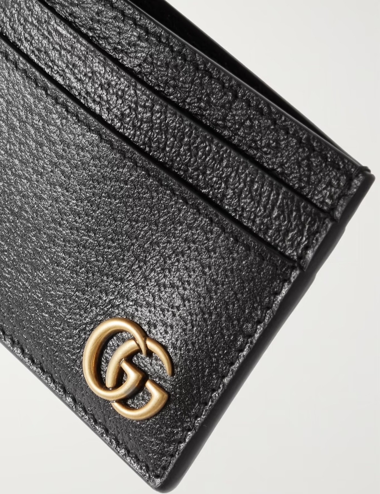 GUCCI MARMONT BLACK GG LEATHER WALLET CARD CASE HOLDER