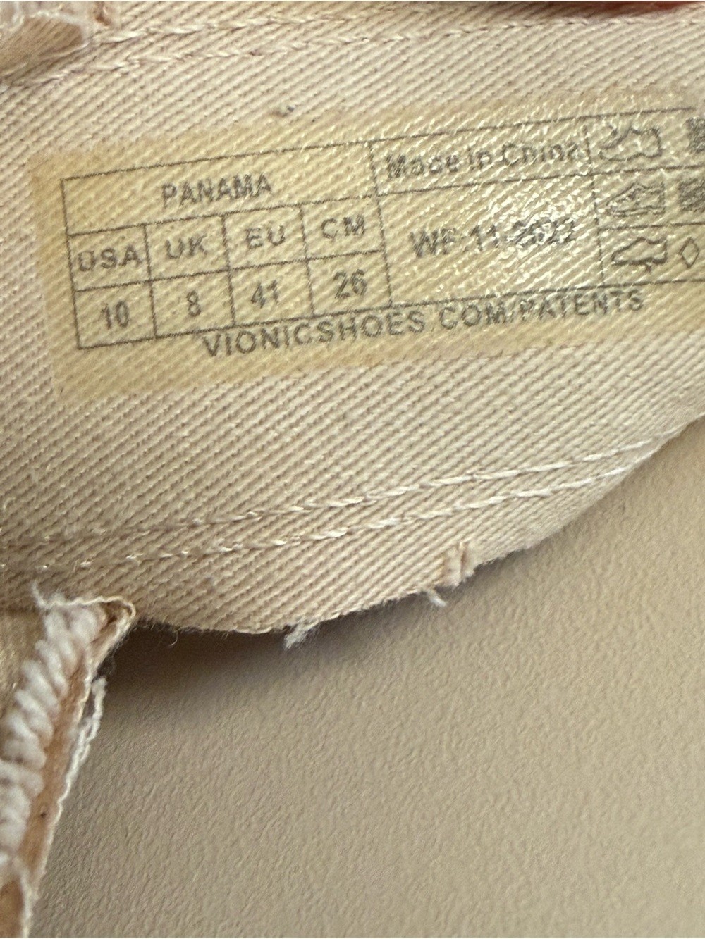 Vionic Boardwalk Panama Slide Sandals Semolina Beige Size 10