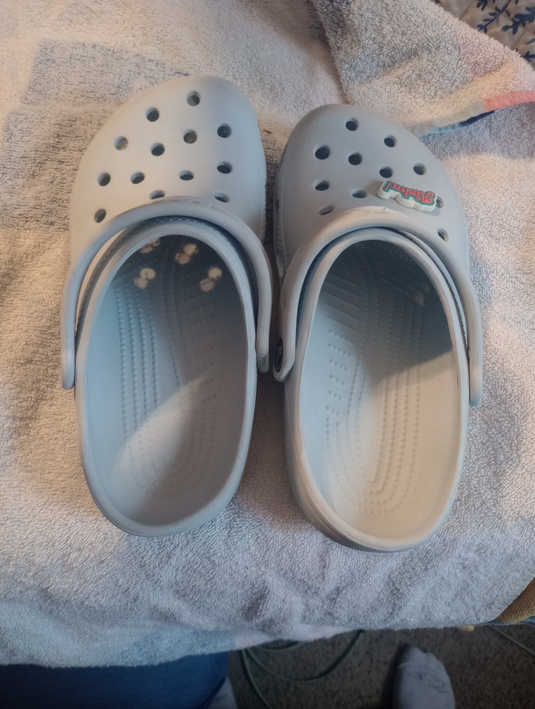 Pastel Blue Crocs