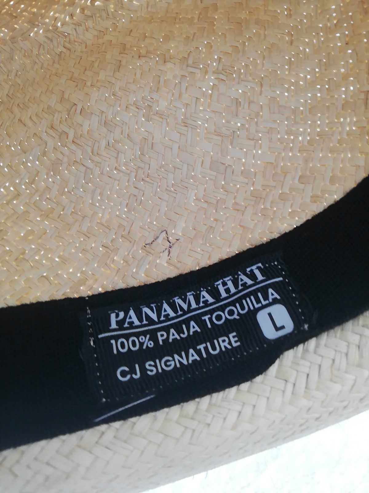 GENUINE ECUADOR HAT “PANAMA HAT” 100% TOQUILLA STRAW LARGE 60Cm CLASSIC BEIGE