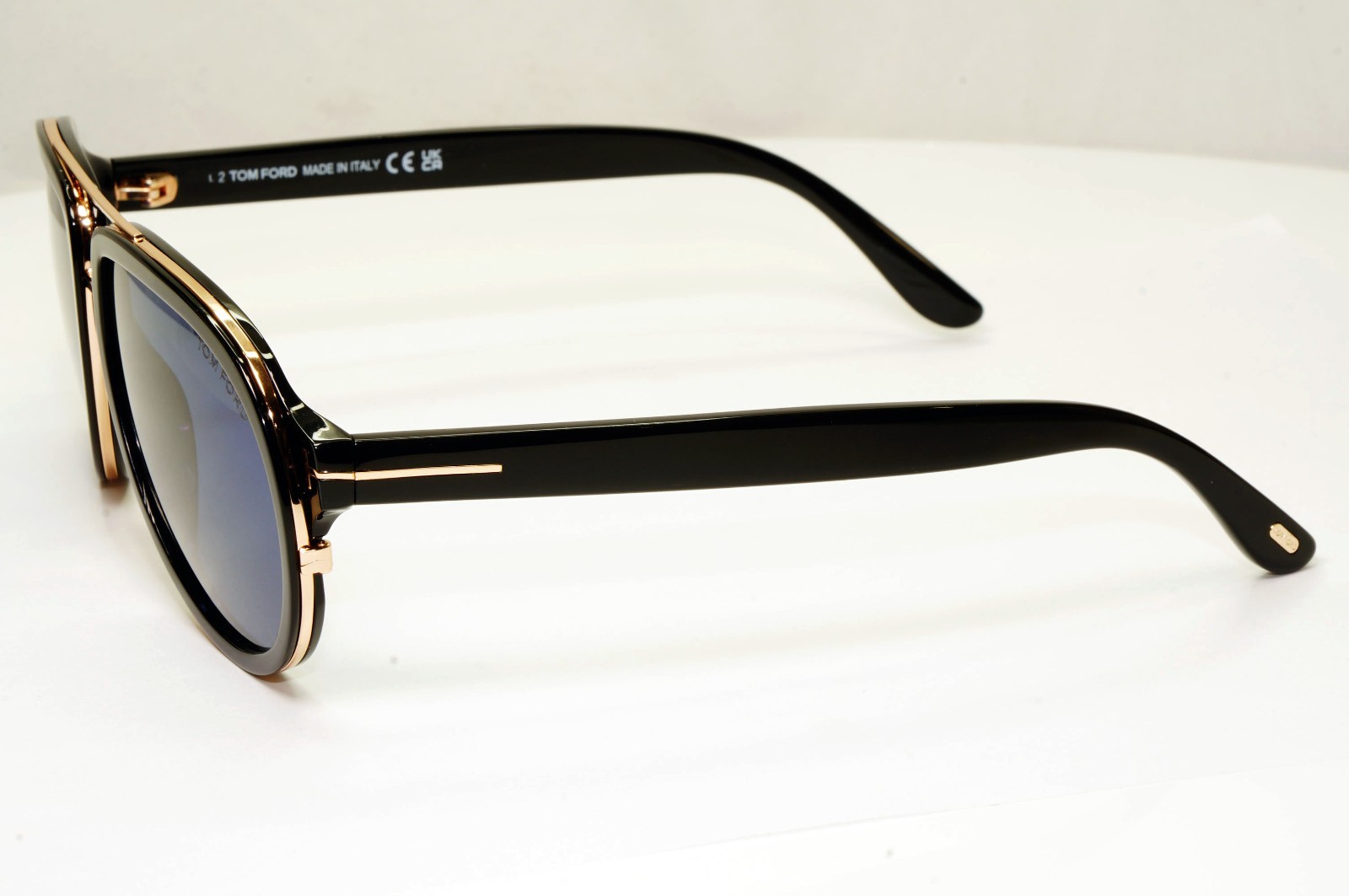 Tom Ford Sunglasses Geoffrey Black Blue Gold Pilot Designer FT0779 TF 779 01V