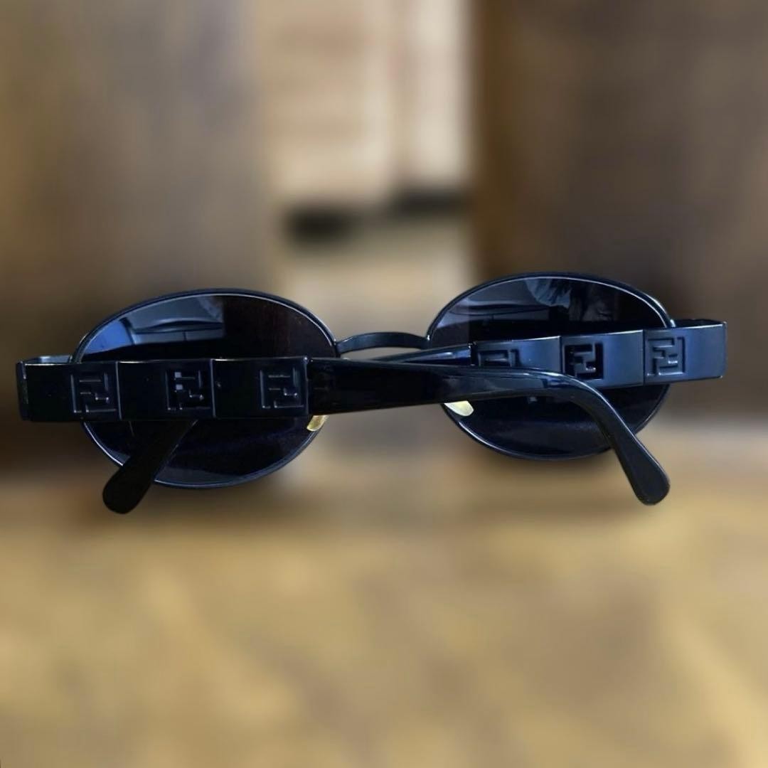 FENDI Sunglasses SL7160 53 Zucca Pattern, Made In Italy, Black