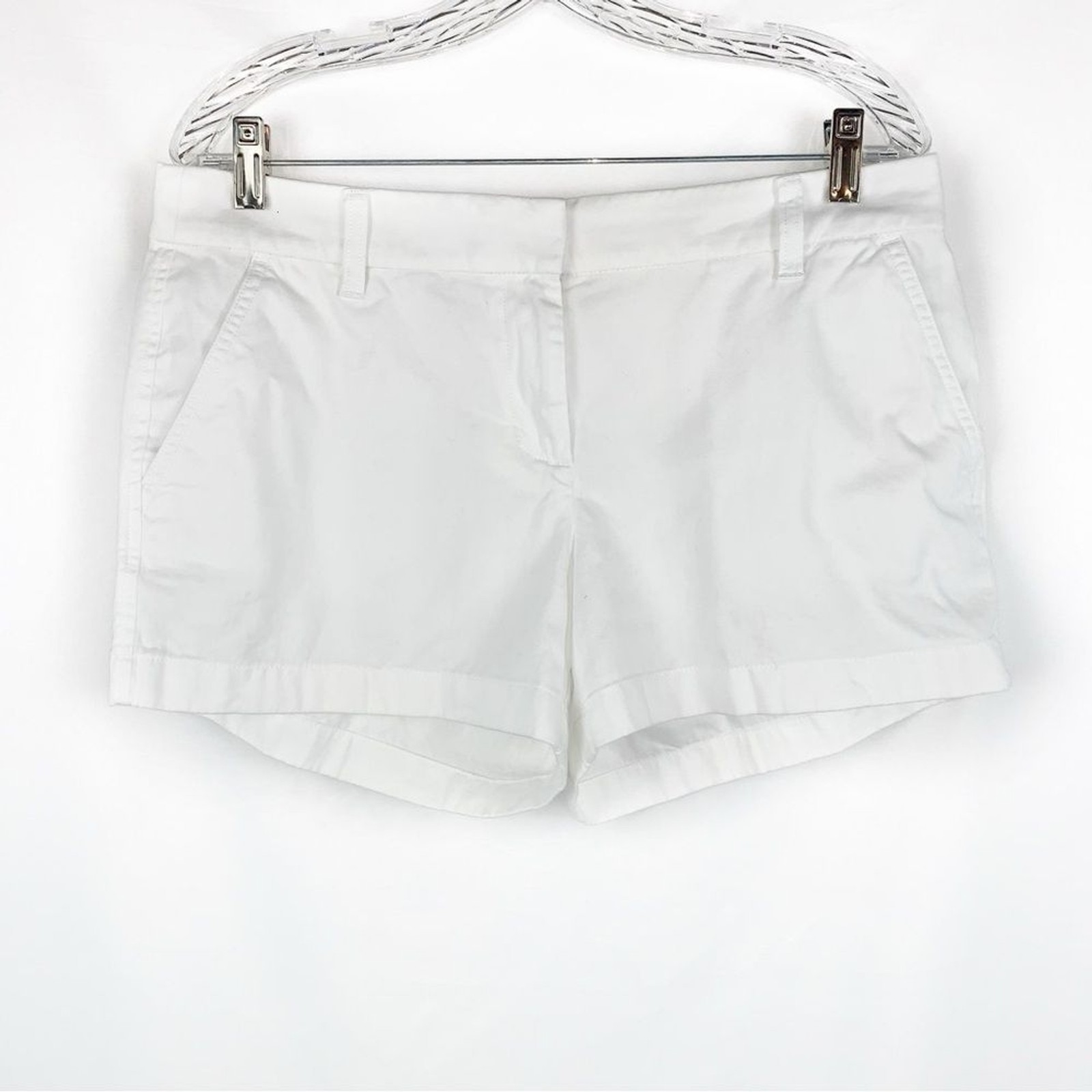 J. Crew 3.5″ Classic Chino Short in Crisp White, Size 10