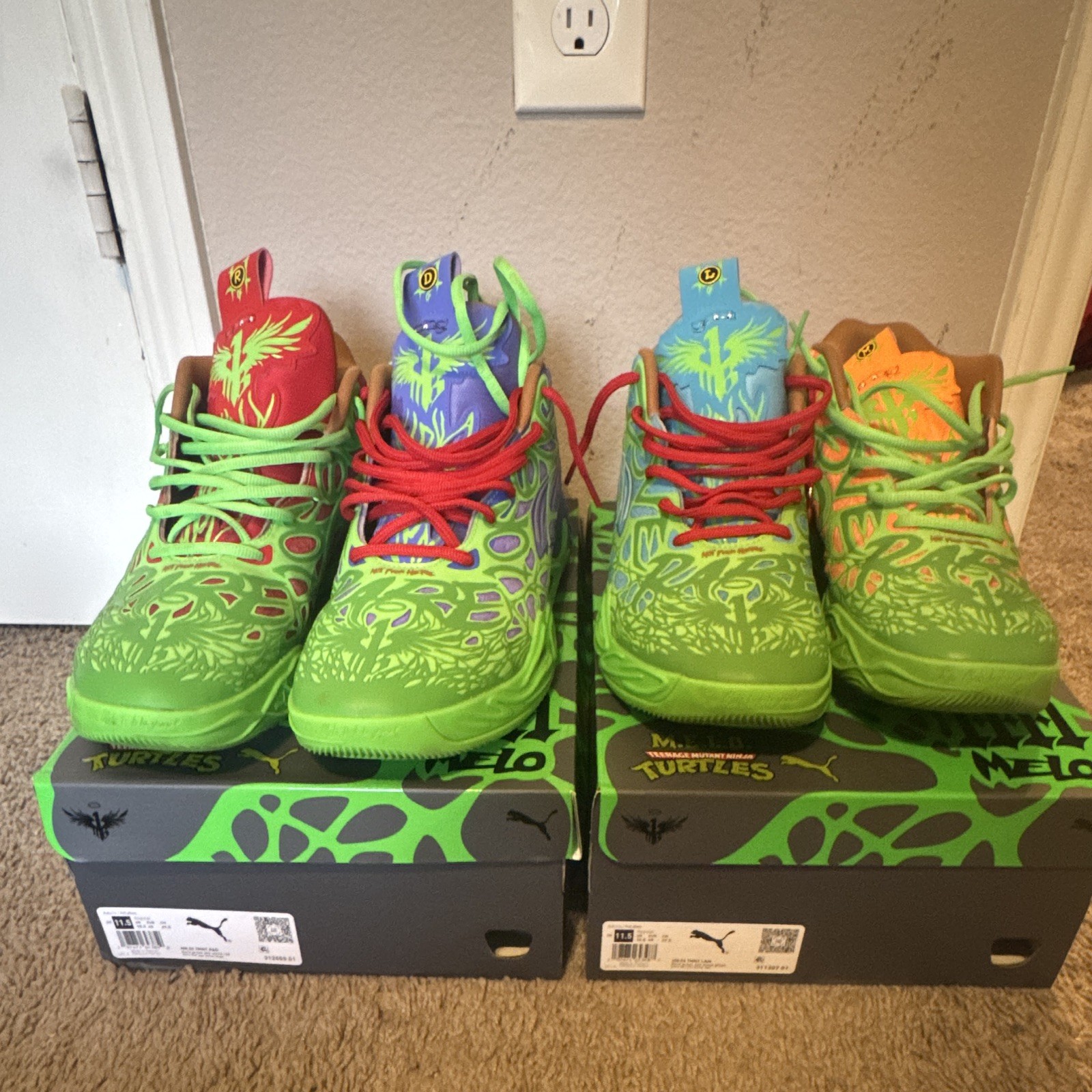 PUMA MB.04 TMNT Men’s High Top Basketball Sneakers Green 311307-01