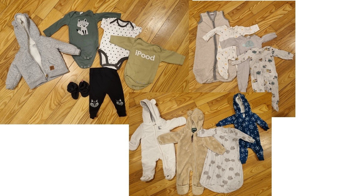 Lot of 14 fall/winter clothes 3-6 months