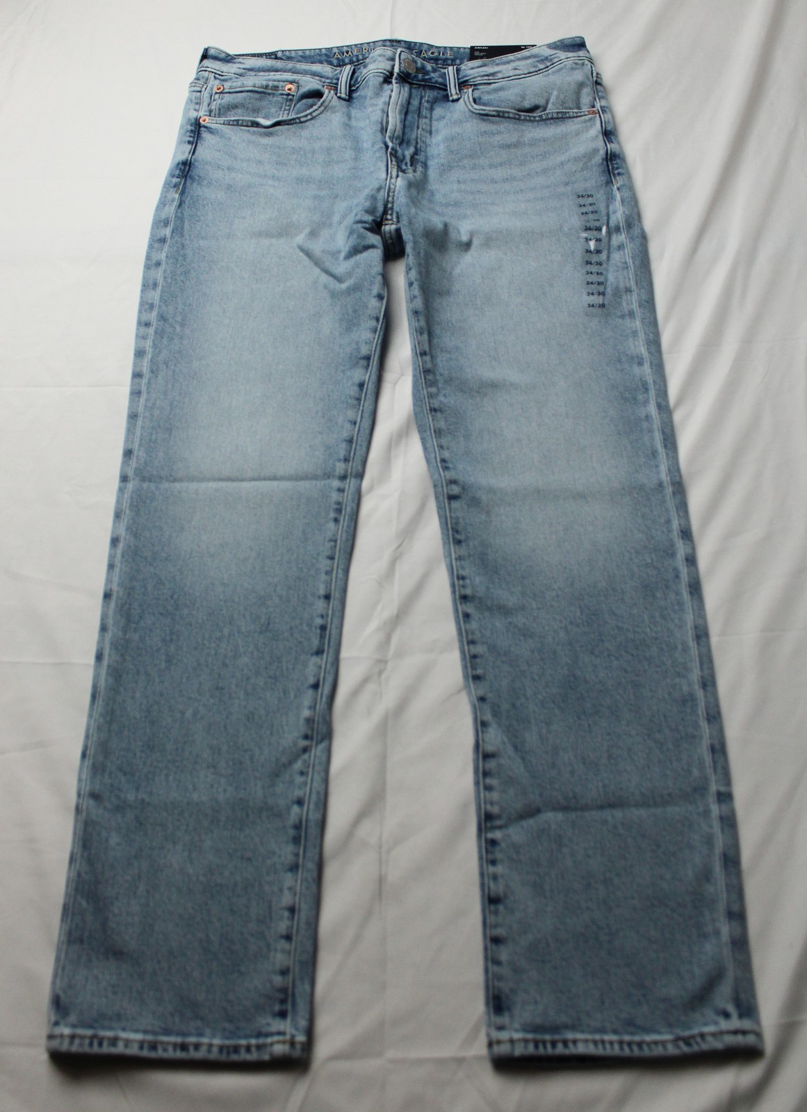 American Eagle Men’s Airflex+ Slim Fit Jeans AC2 Light Wash Size: 34 x 30 NWT
