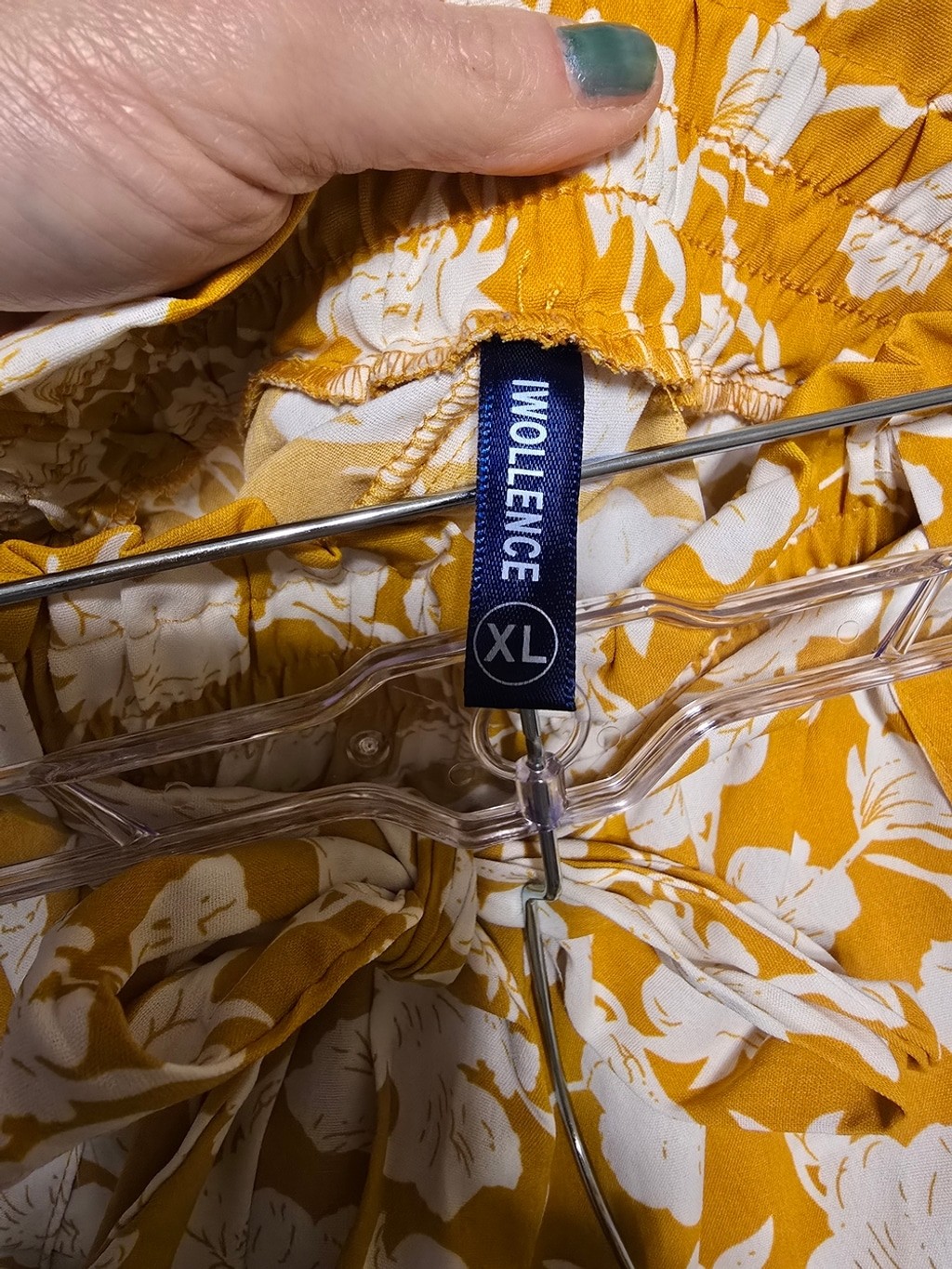High-Rise Floral Bow Pants