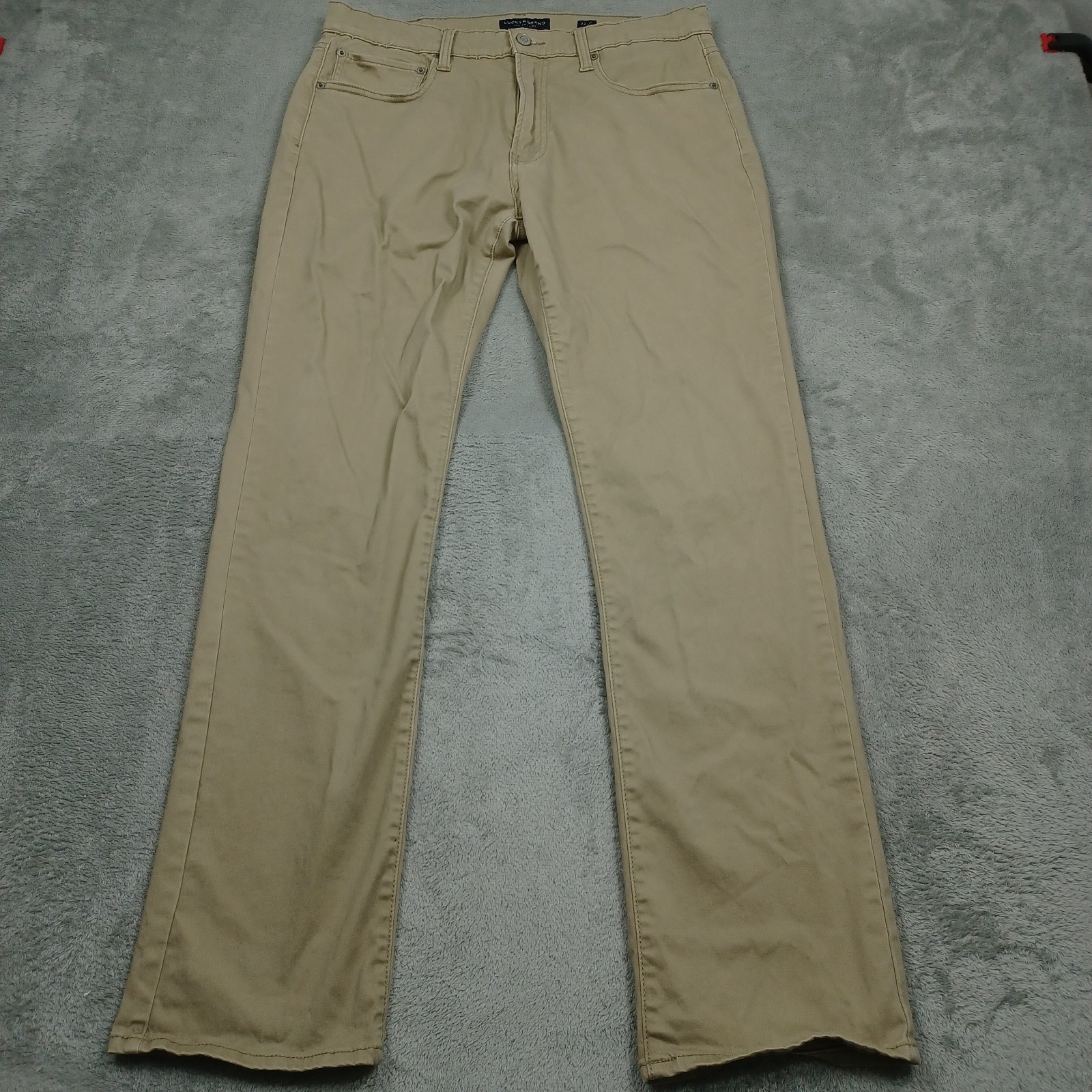 Lucky Brand Jeans Mens 32×32 Brown 223 Straight Preppy Distressed