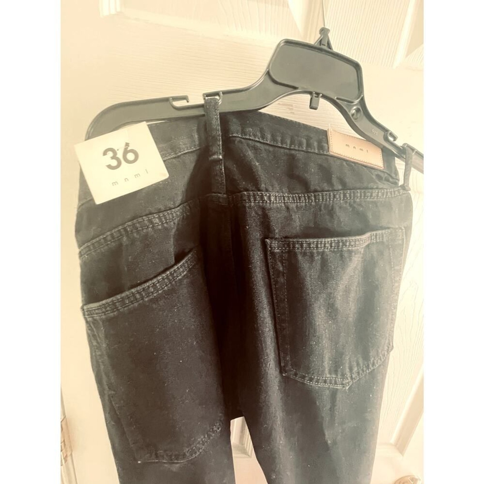 Mmnl Distressed Jeans NWT – Y2K Straight Leg Jeans – 36W – Black – New With Tags