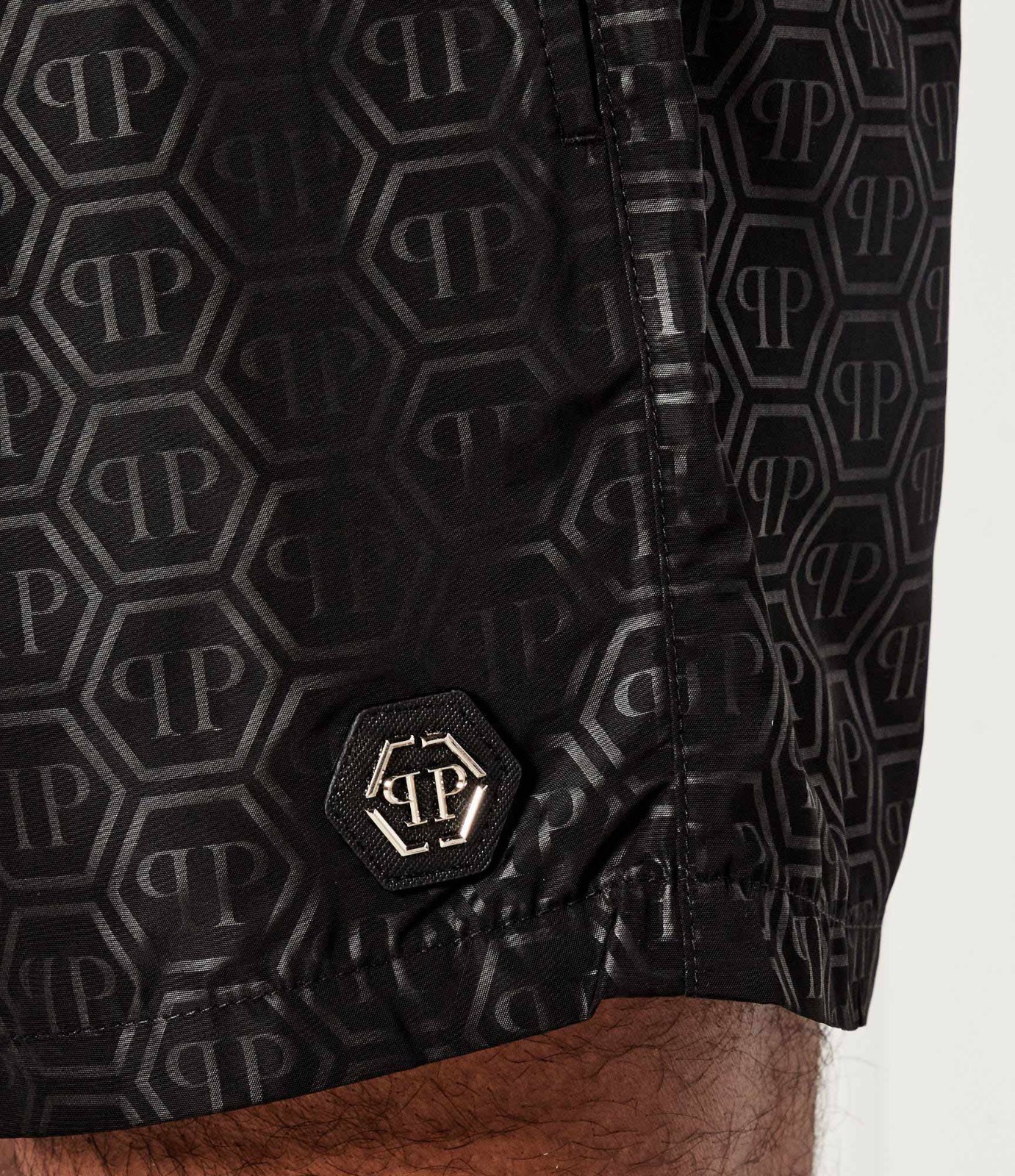 PHILIPP PLEIN BEACHWEAR SHORT TROUSERS.
