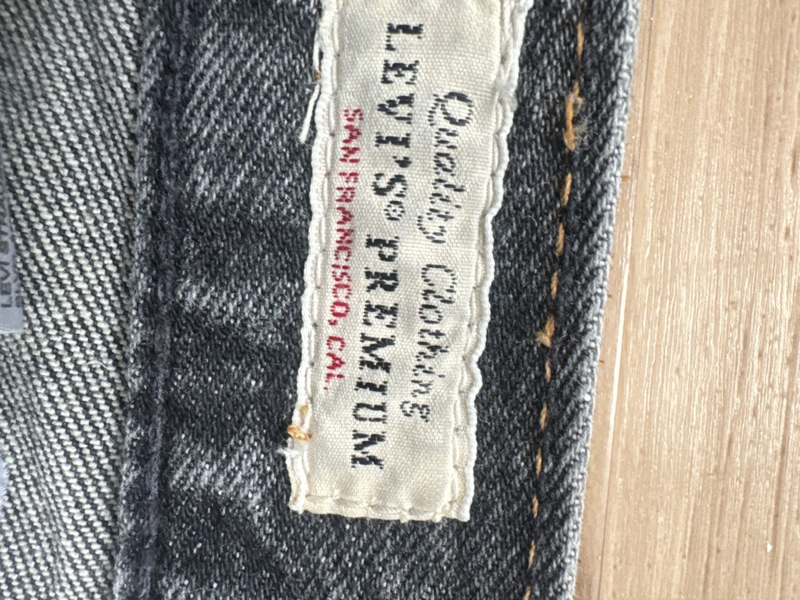 Levis Levi’s Premium Denim 501 ‘93 Straight Fit Jeans Sz W36 X L30 Black