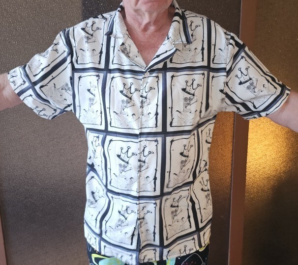 Ralph Steadman inspired Hunter S Thompson Hawaiian shirt XL new